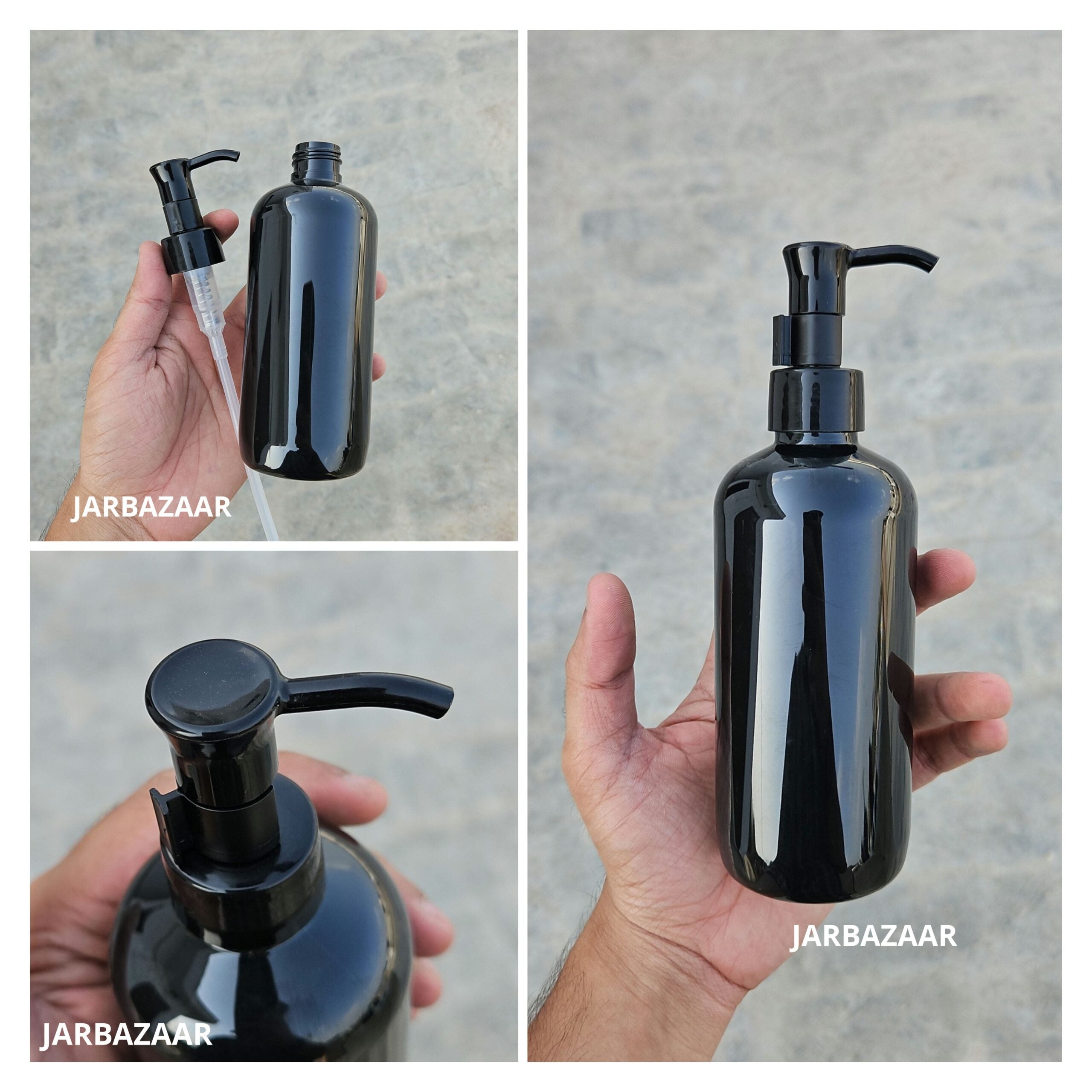 300 ML Black Boston Dispenser Bottle