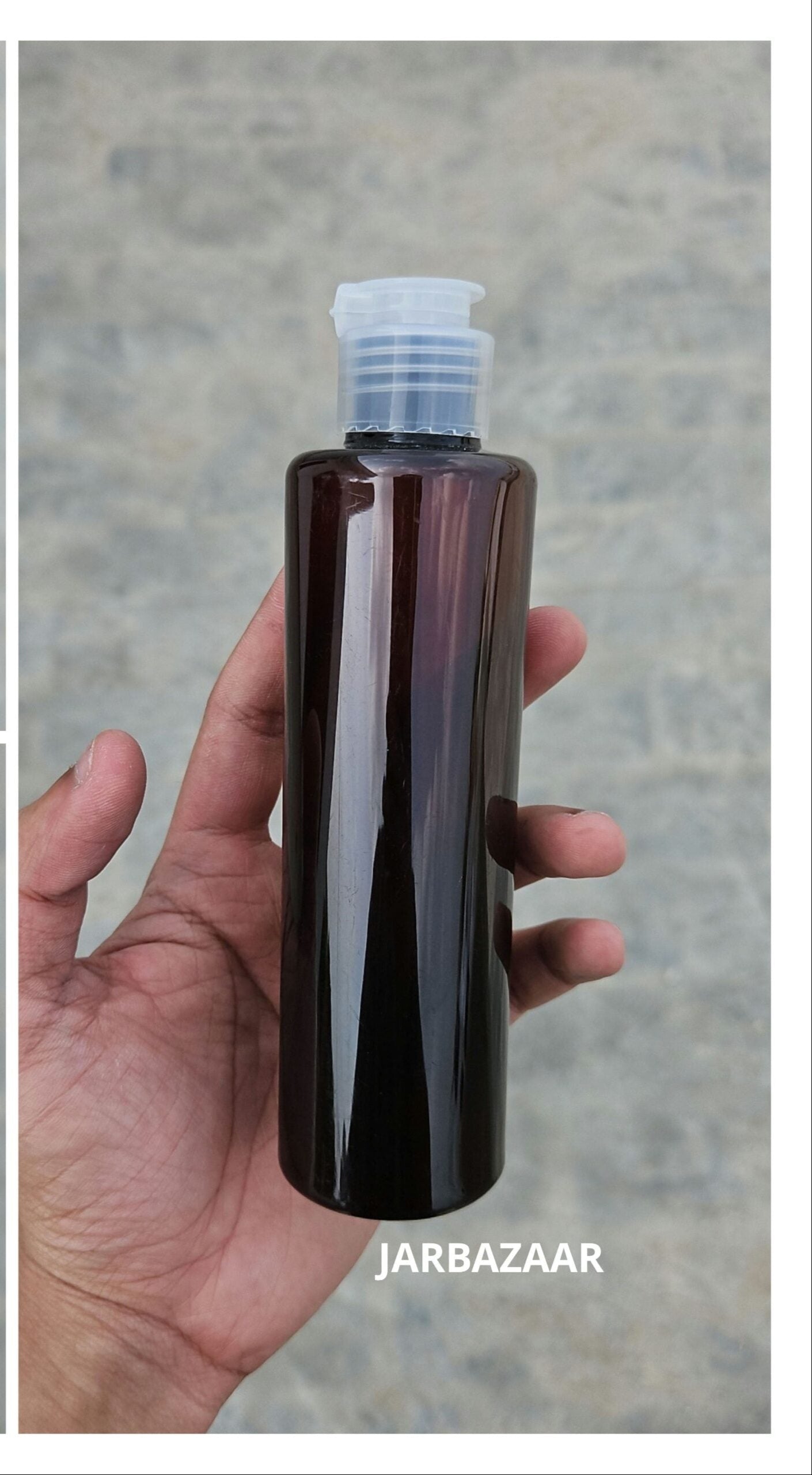 200 ML Sleek Amber Fliptop Bottle