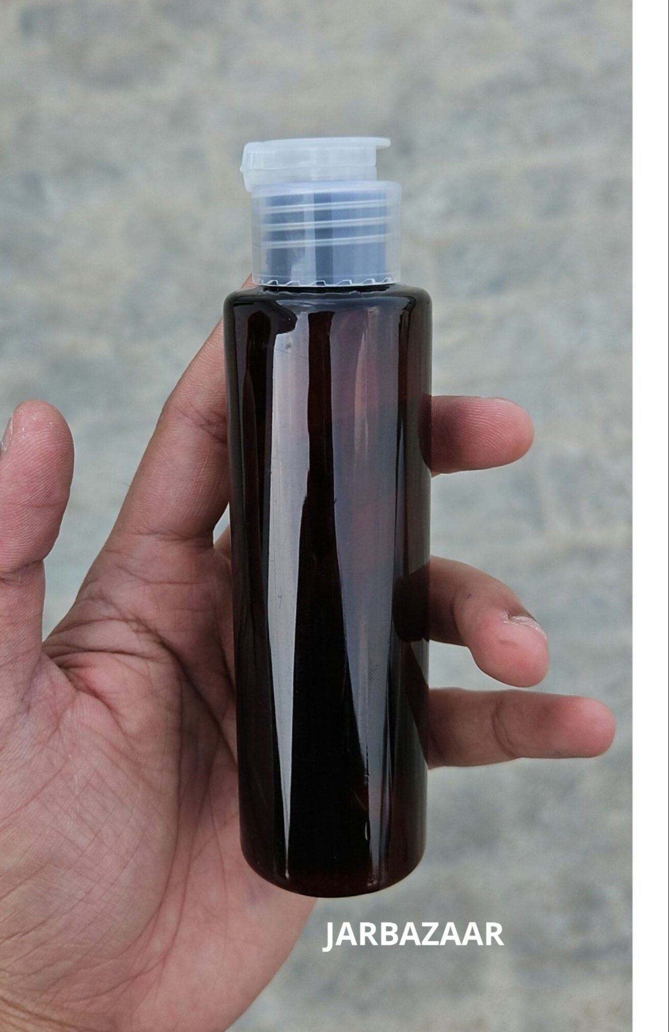 100 ML Sleek Amber Fliptop Bottle