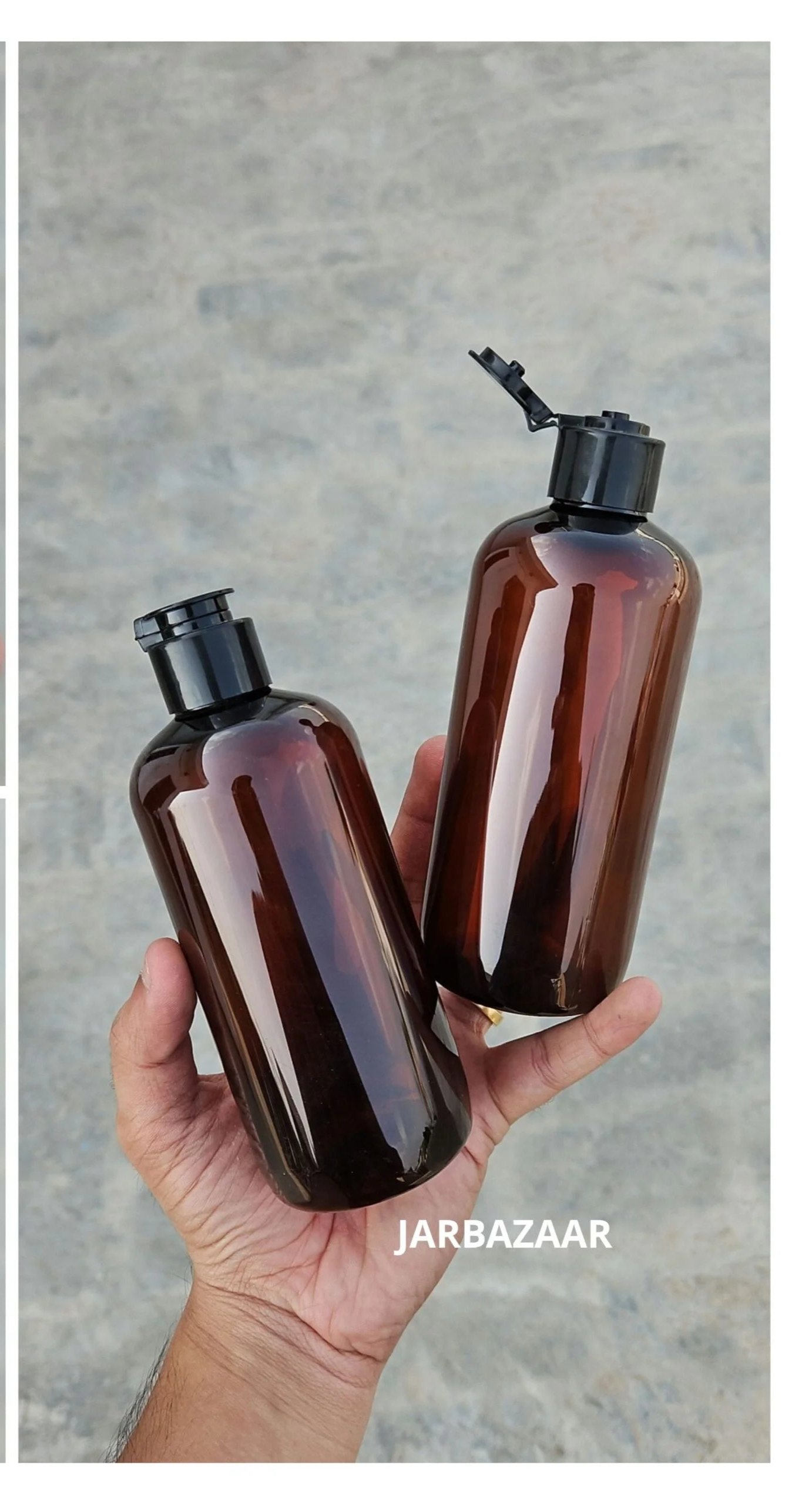 300 ML Amber Boston Fliptop Bottle