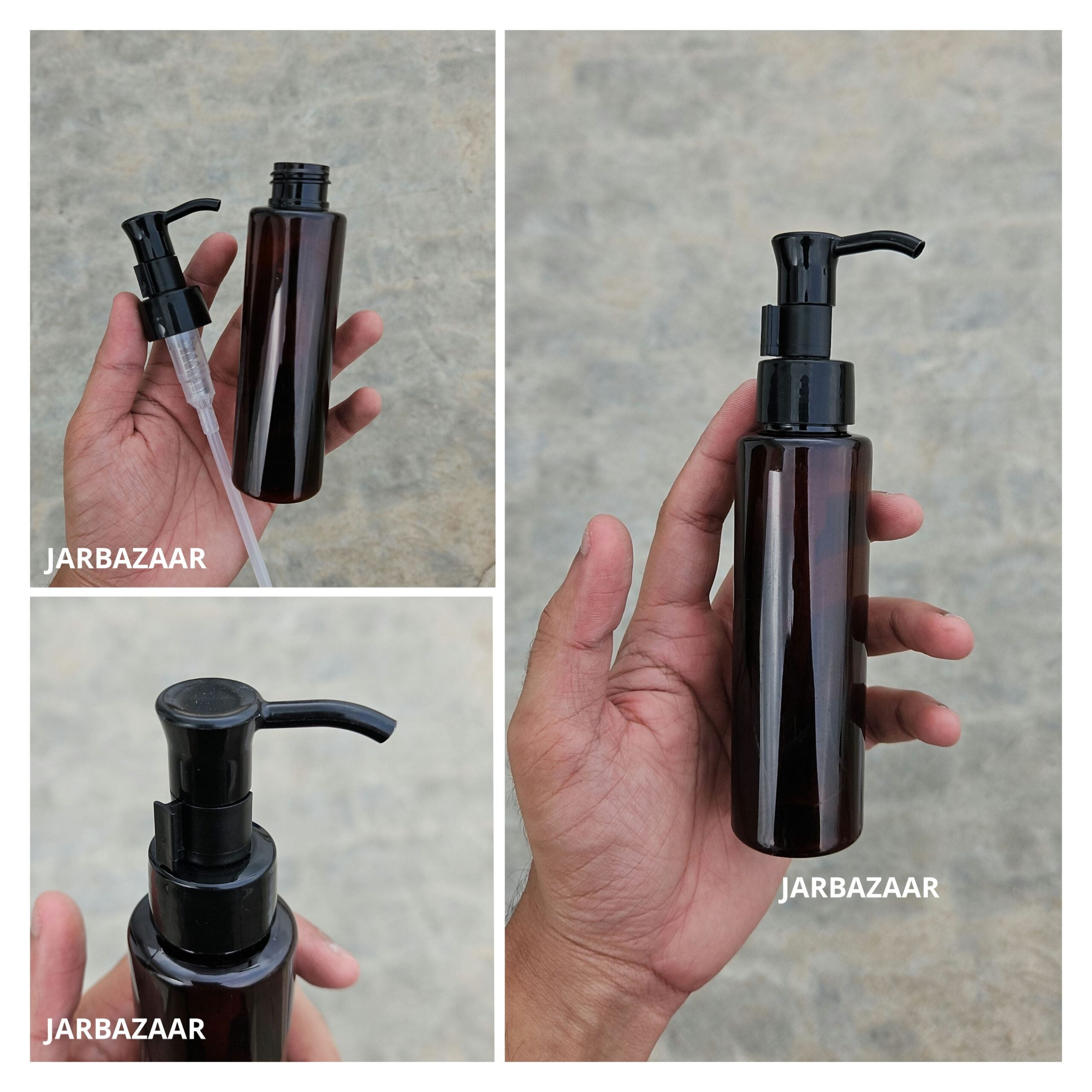 100 ML Sleek Amber Dispenser Bottle