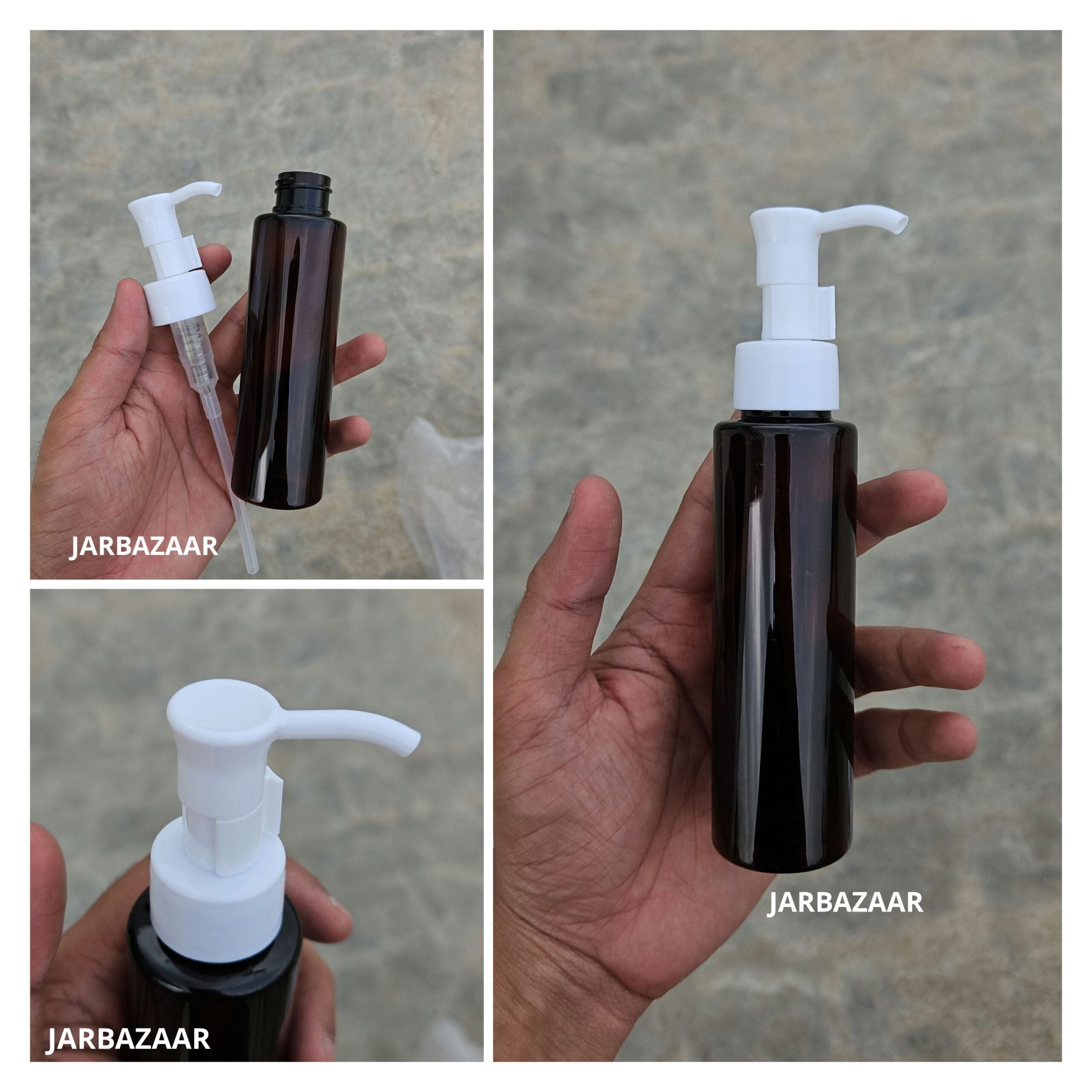100 ML Sleek Amber Dispenser Bottle