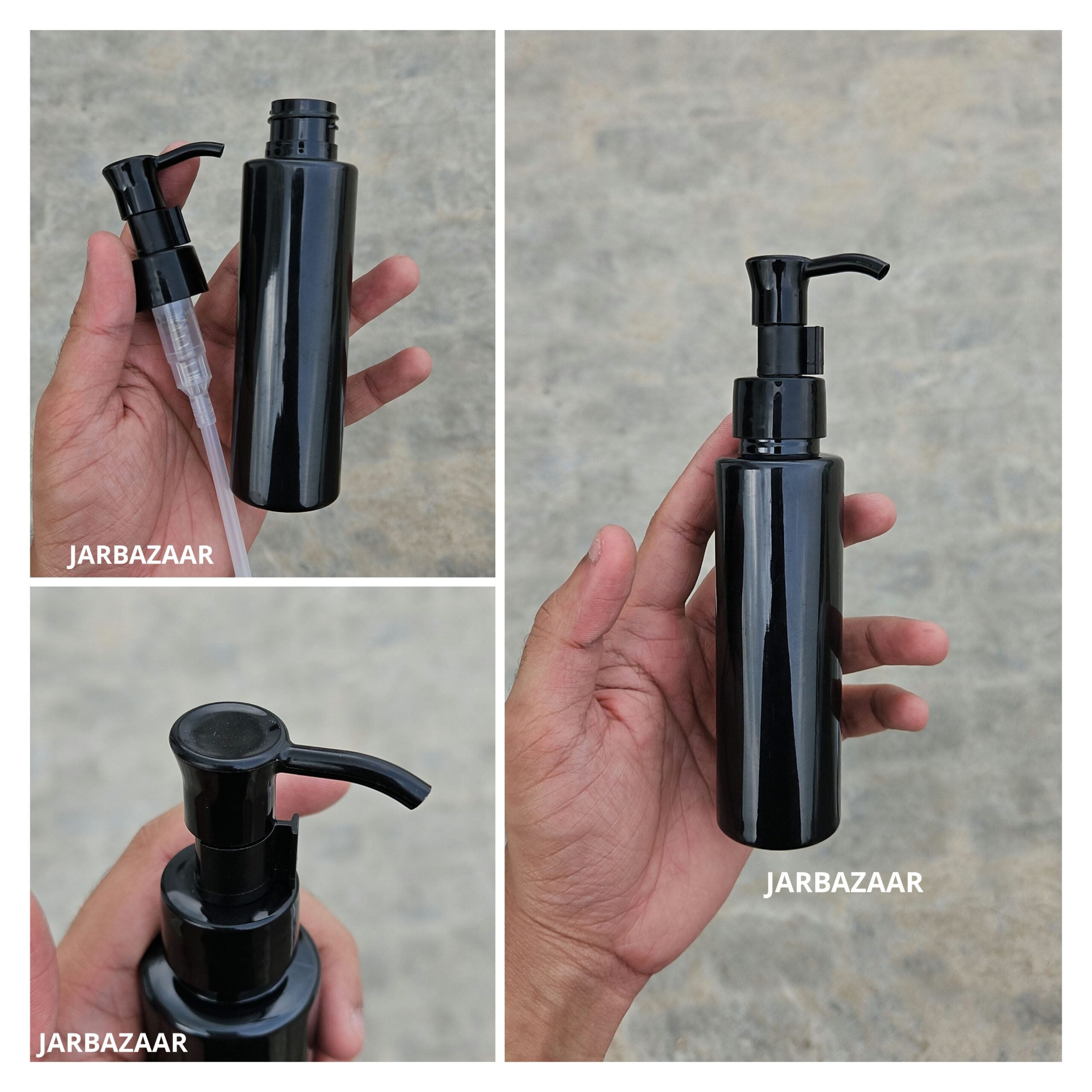 100 ML Sleek Black Dispenser Bottle