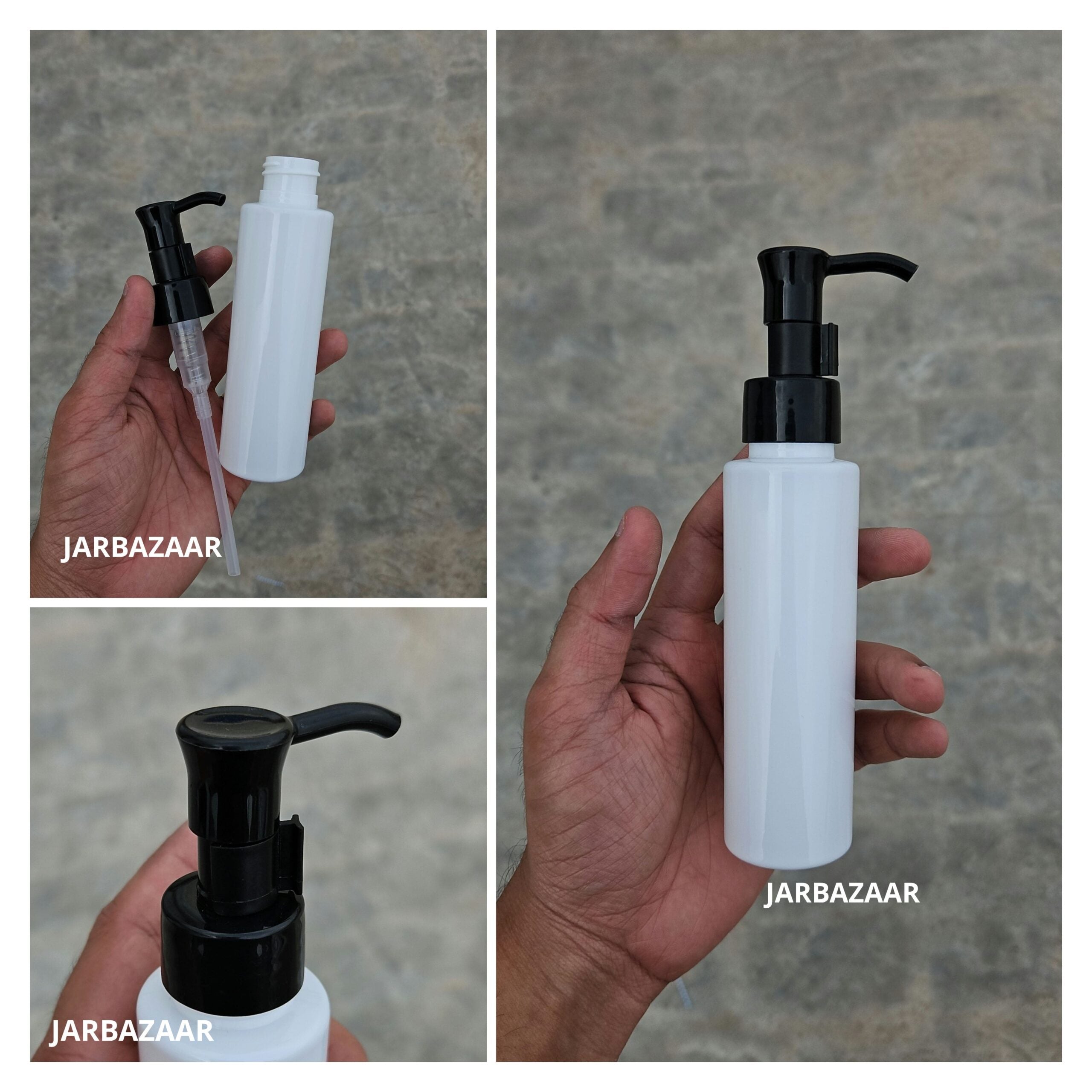 100 ML Sleek White Dispenser Bottle