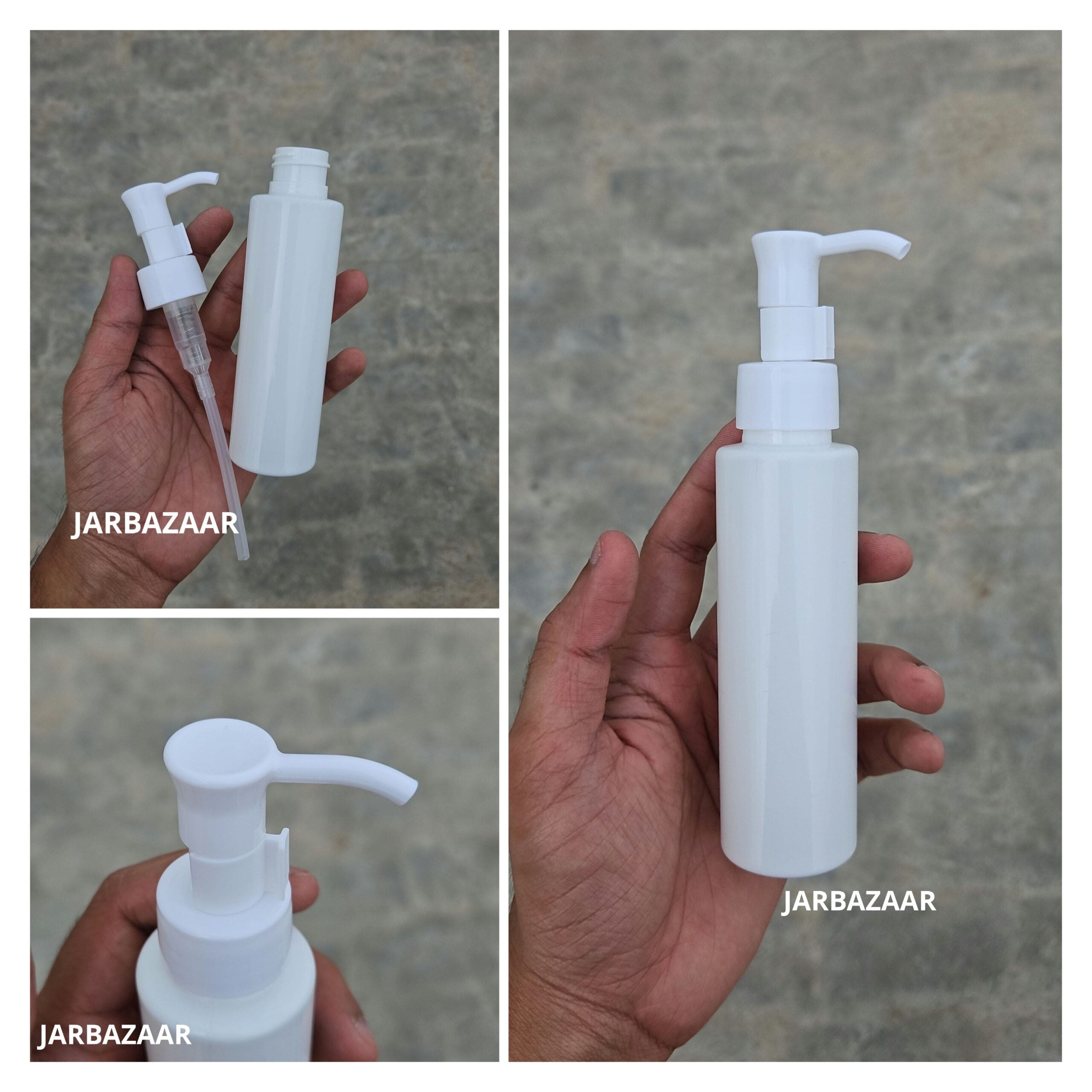 100 ML Sleek White Dispenser Bottle