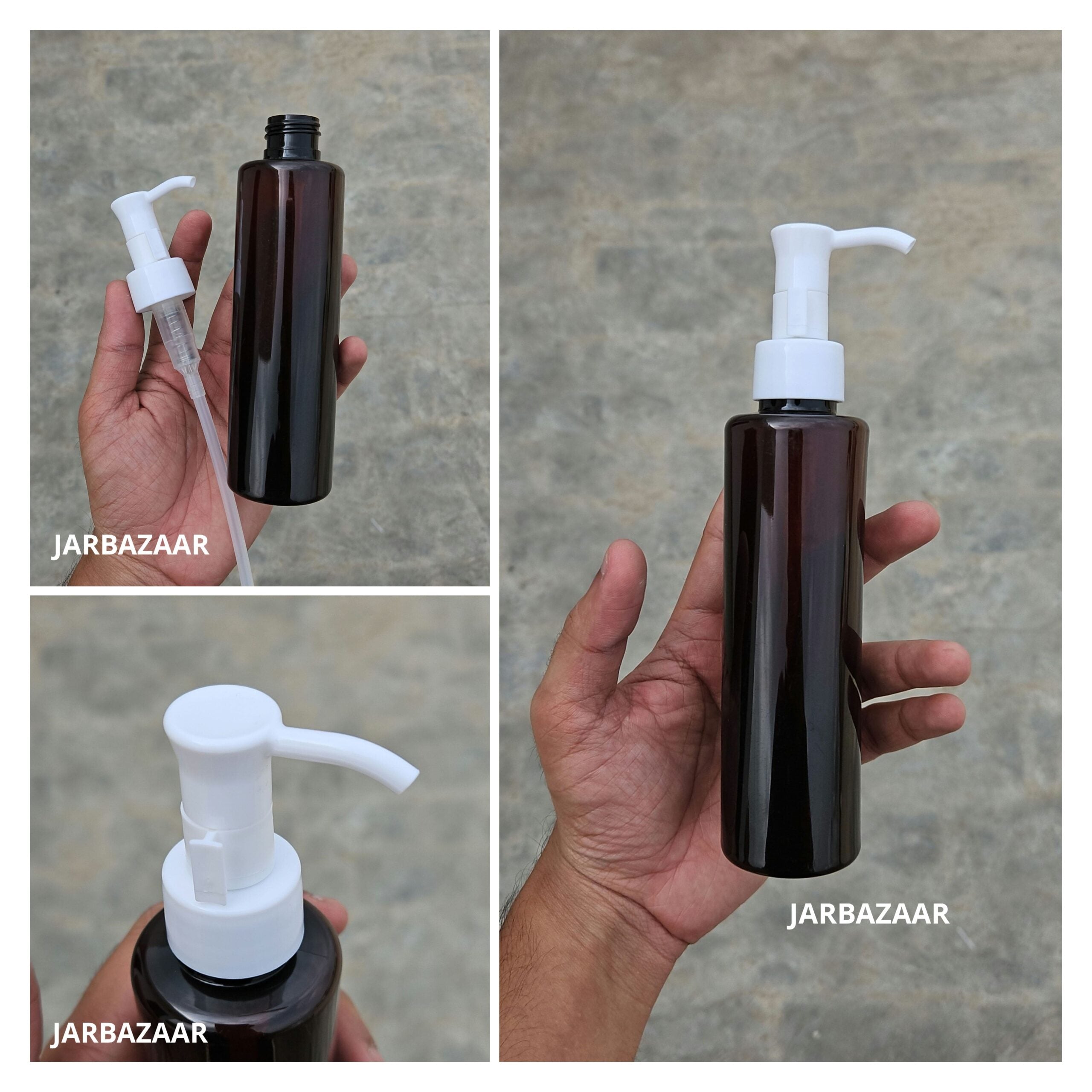 200 ML Sleek Amber Dispenser Bottle