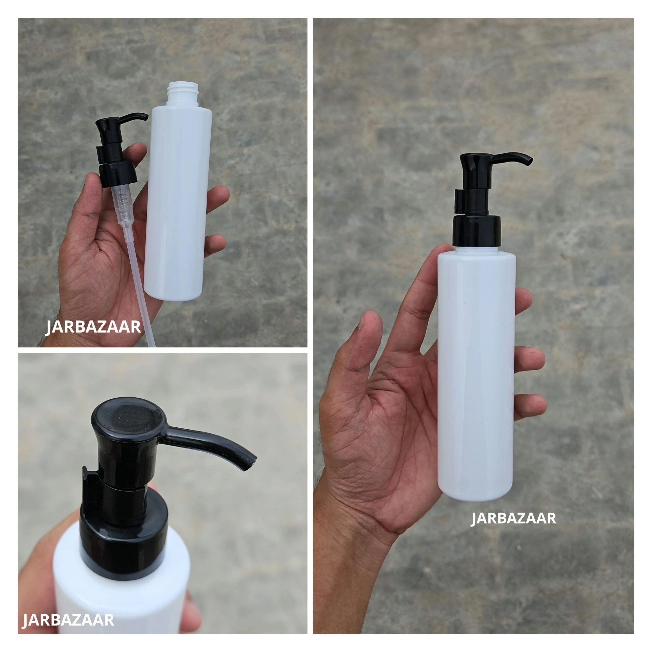 200 ML Sleek White Dispenser Bottle