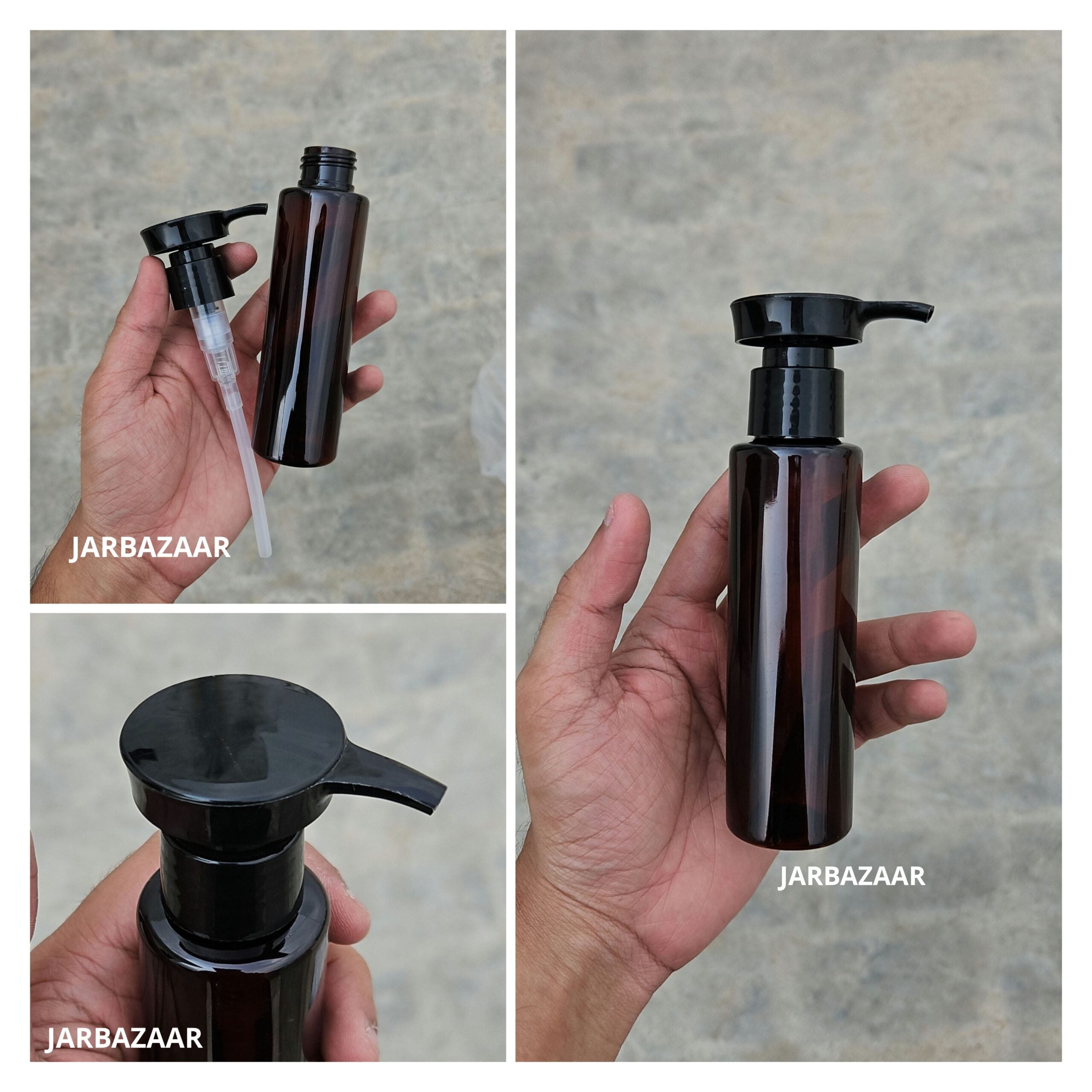 100 ML Sleek Amber Dispenser Bottle