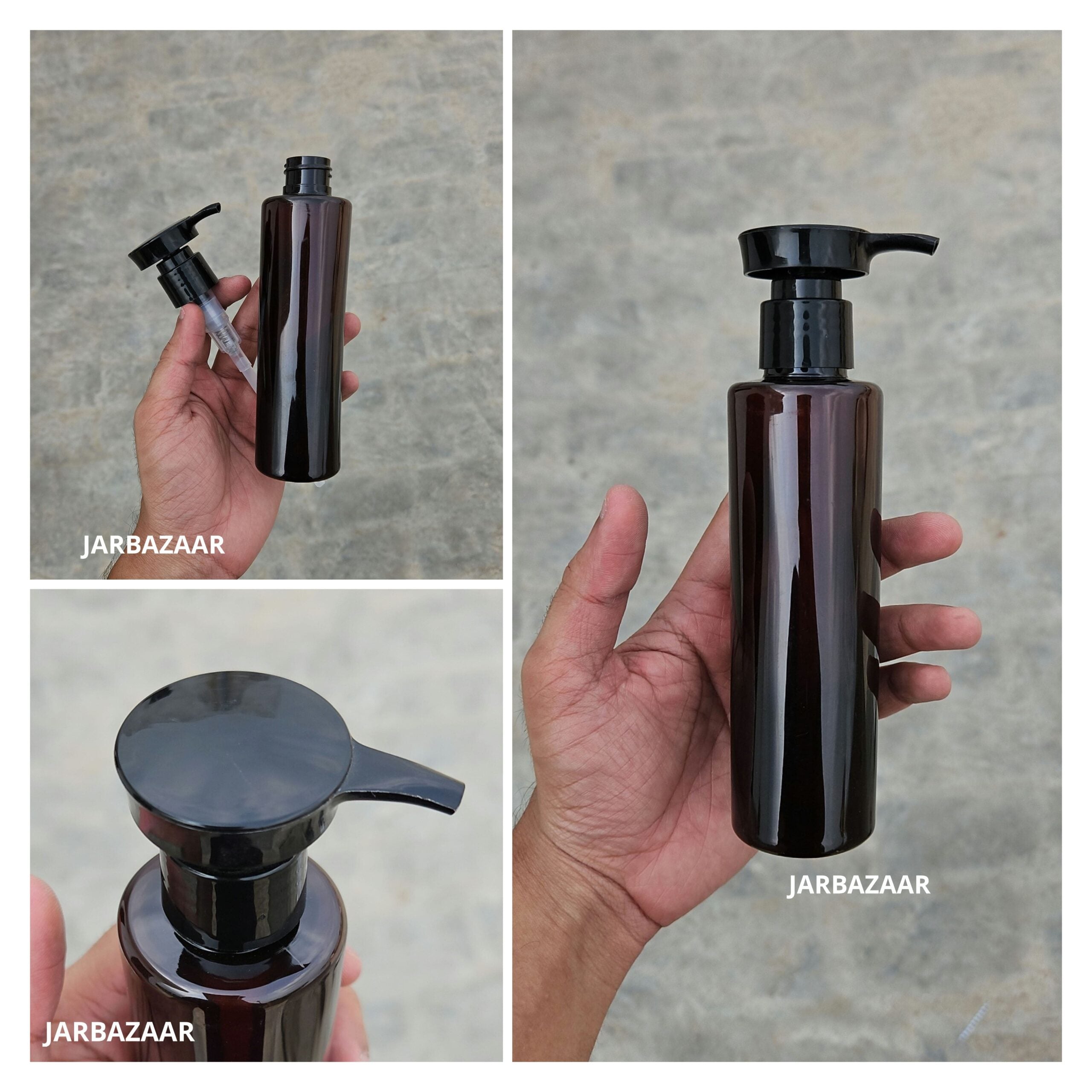 200 ML Sleek Amber Dispenser Bottle