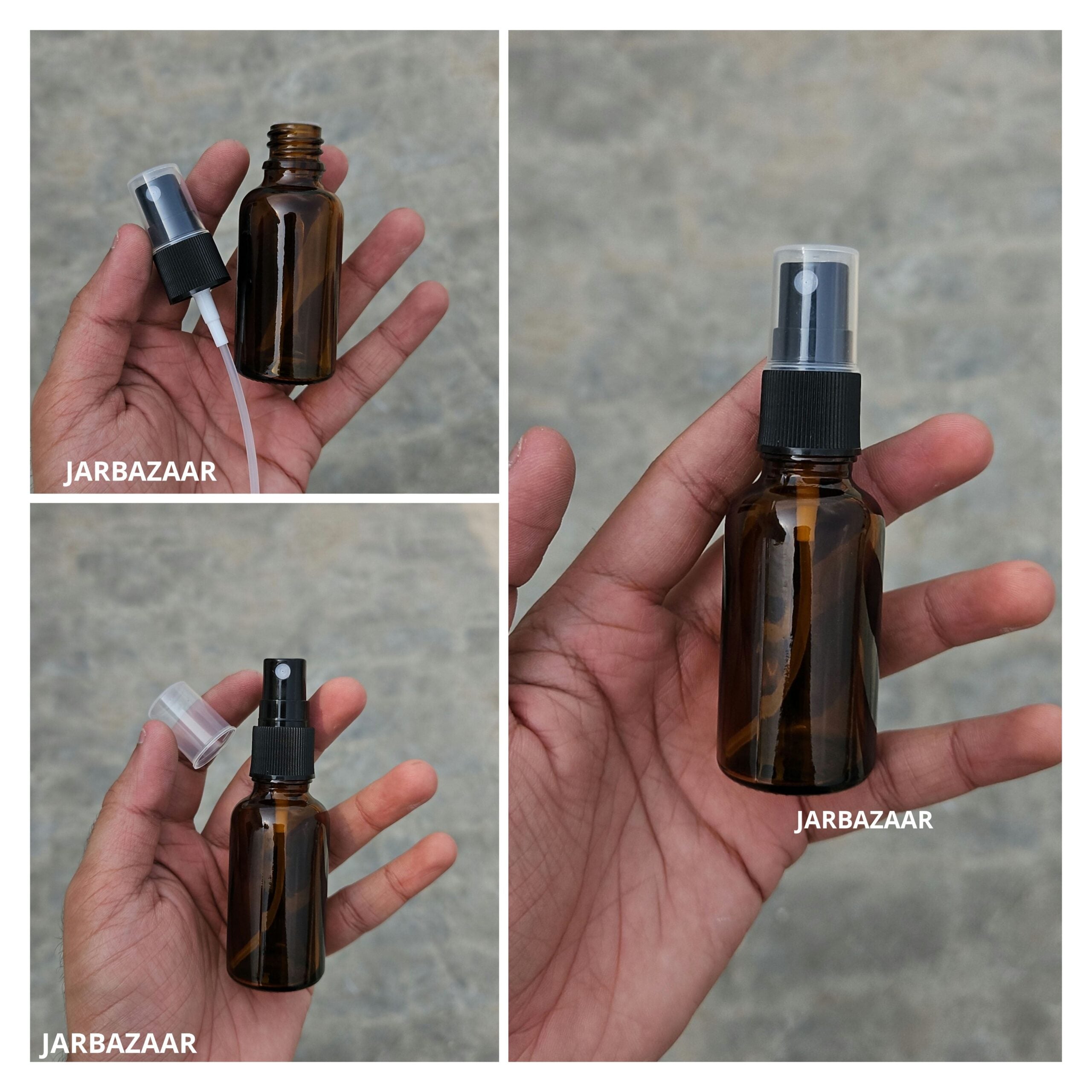 30 ML Amber Glass Spray Bottle
