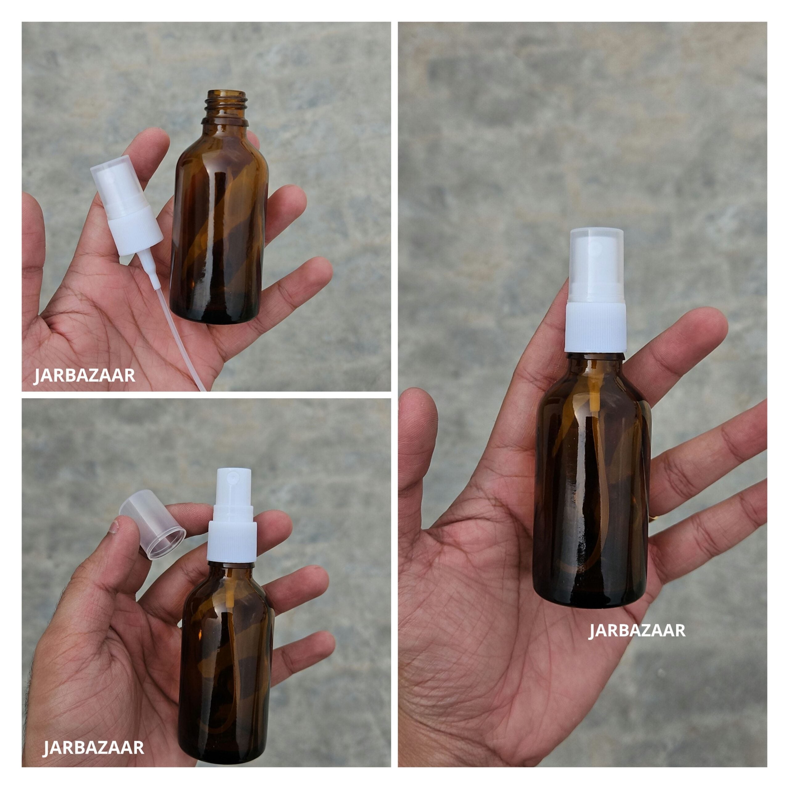 30 ML Amber Glass Spray Bottle
