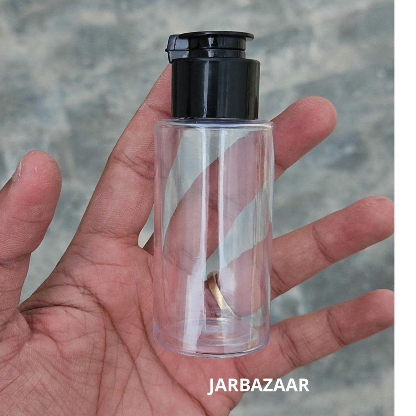 60 ML Transparent Fliptop Bottle