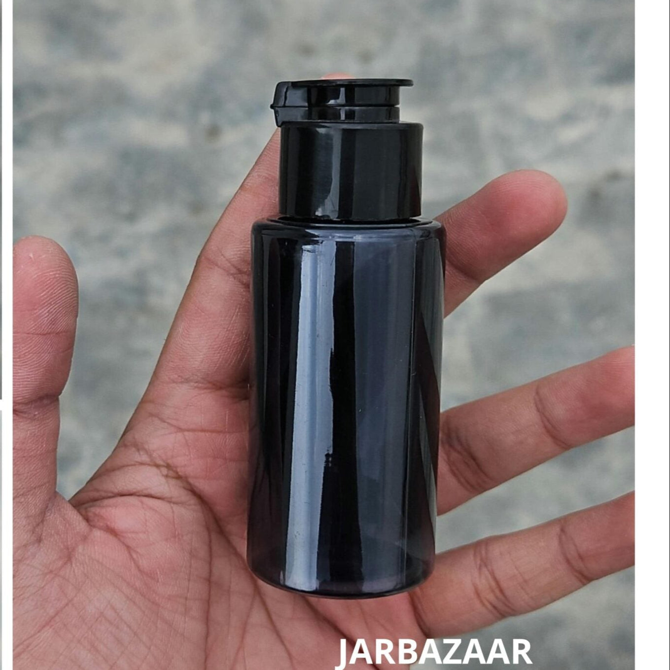 60 ML T.R Black Fliptop Bottle