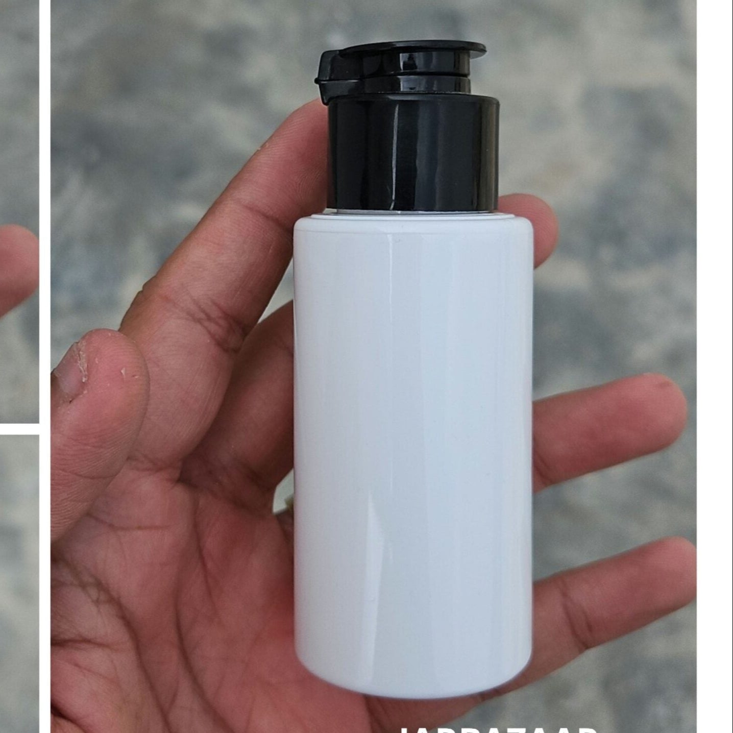 60 ML White Fliptop Bottle