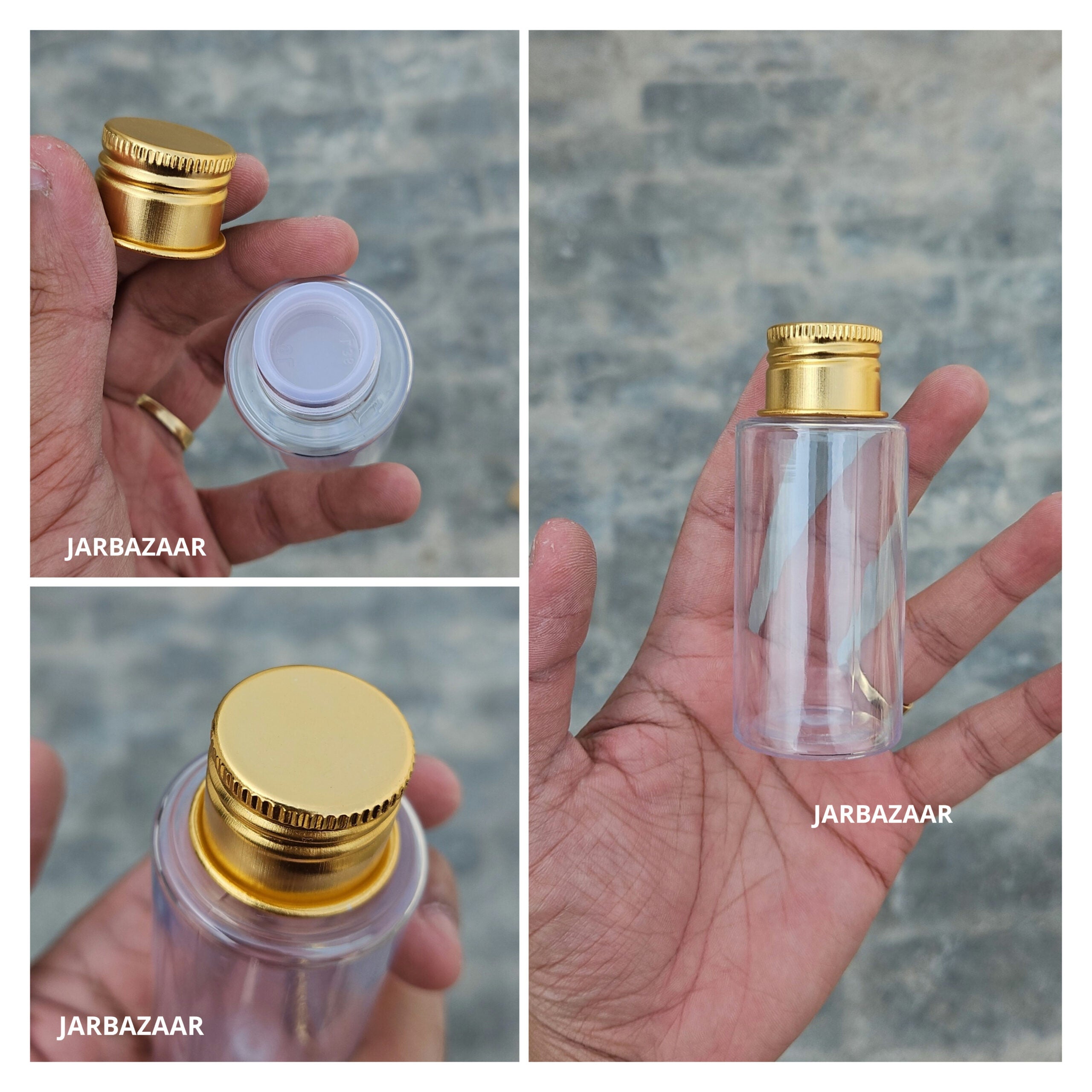 60 ML Round T.p Bottle (With Aluminium Cap)