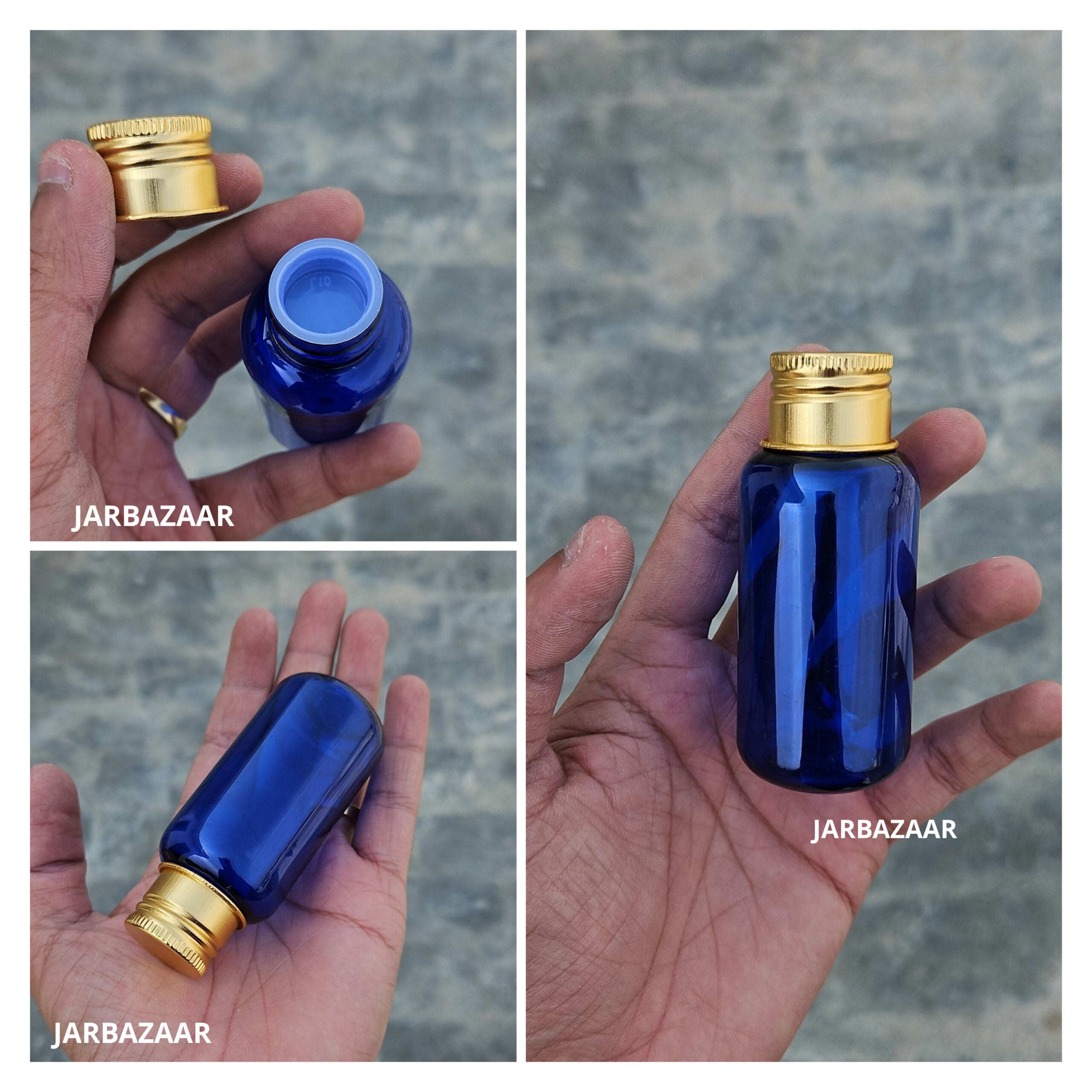 50 ML Boston Blue Bottle (With Aluminium Cap)