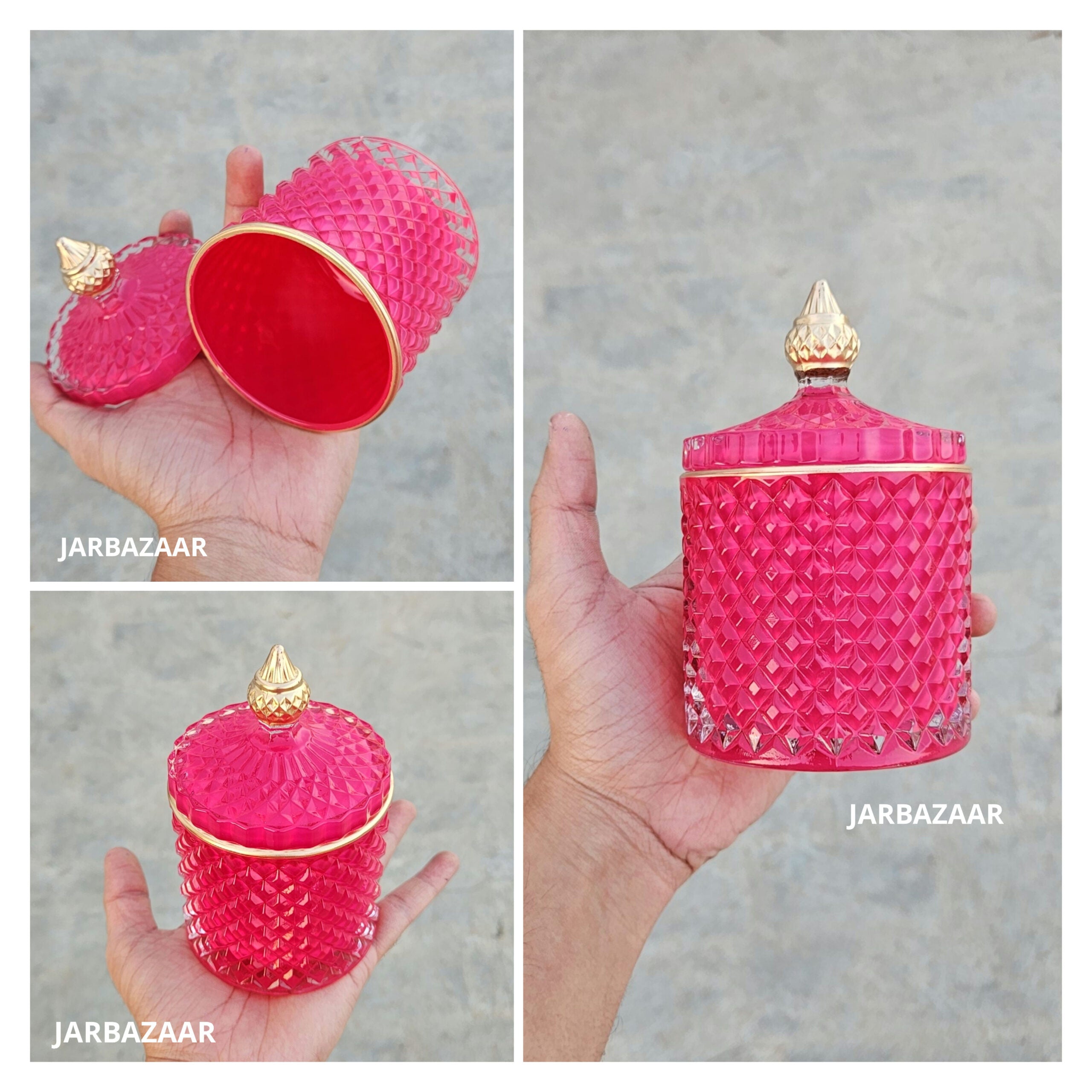 200 Gram Crystal Candle Jar