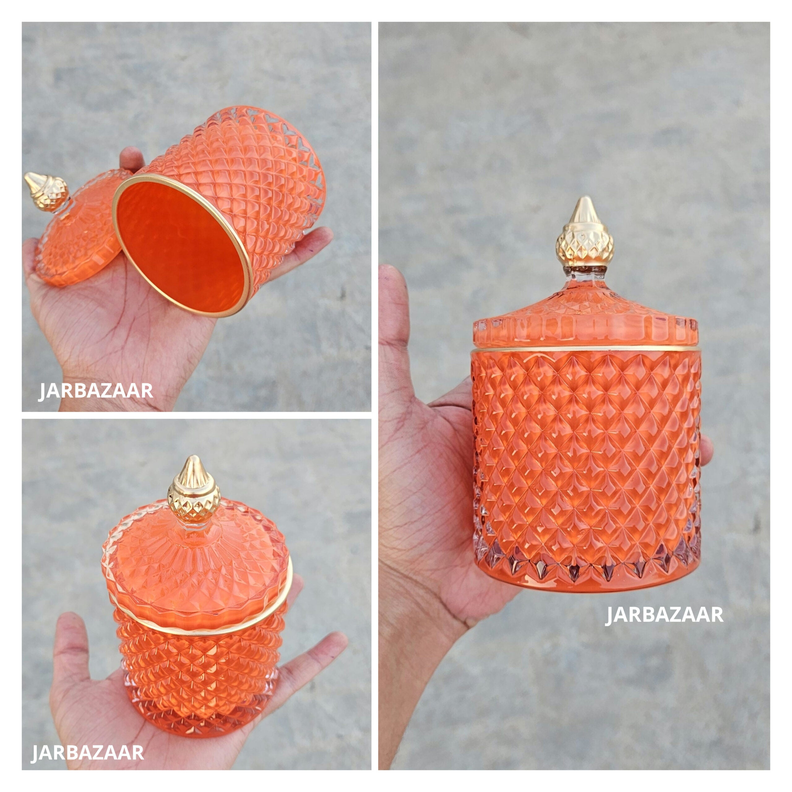 200 Gram Crystal Candle Jar