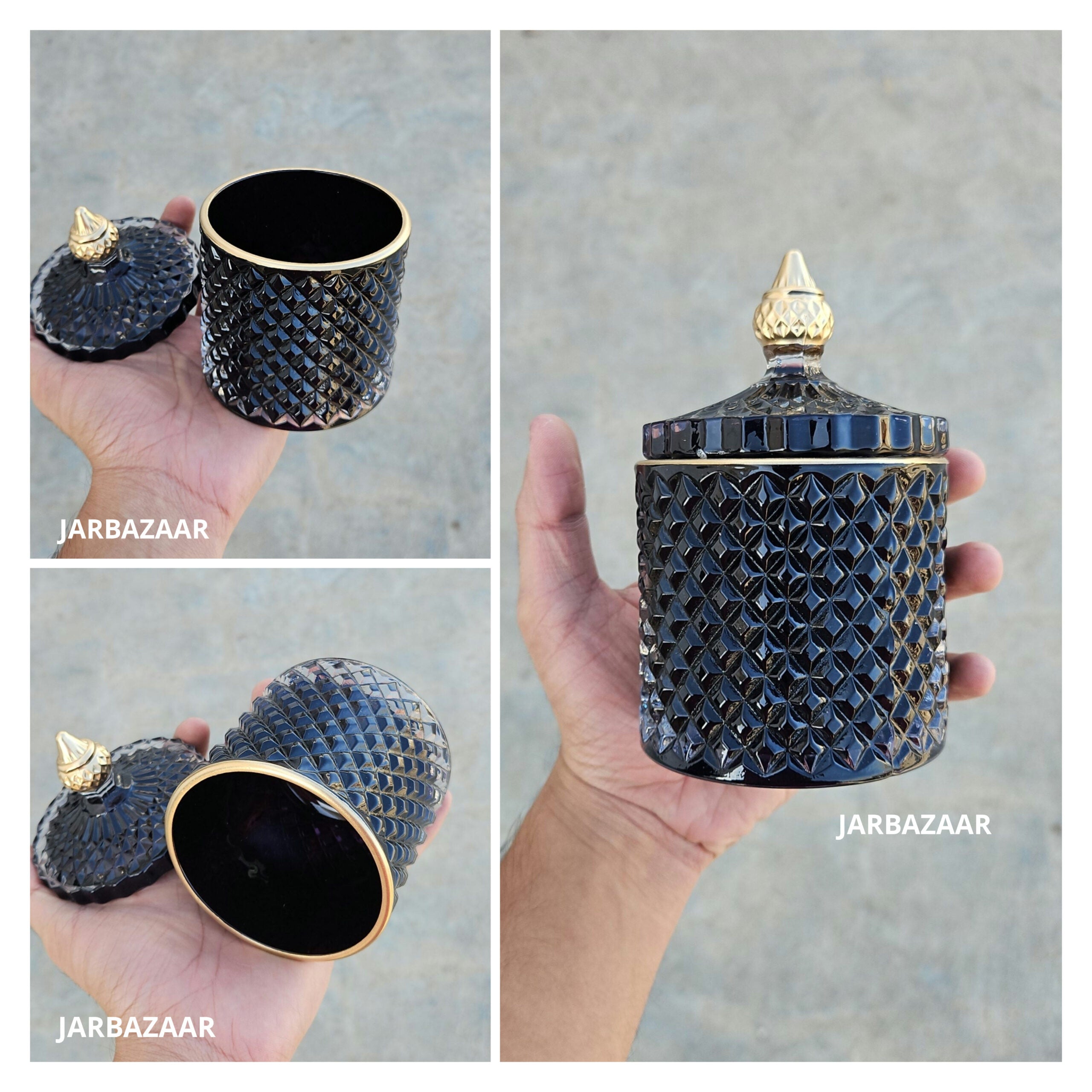 200 Gram Crystal Candle Jar