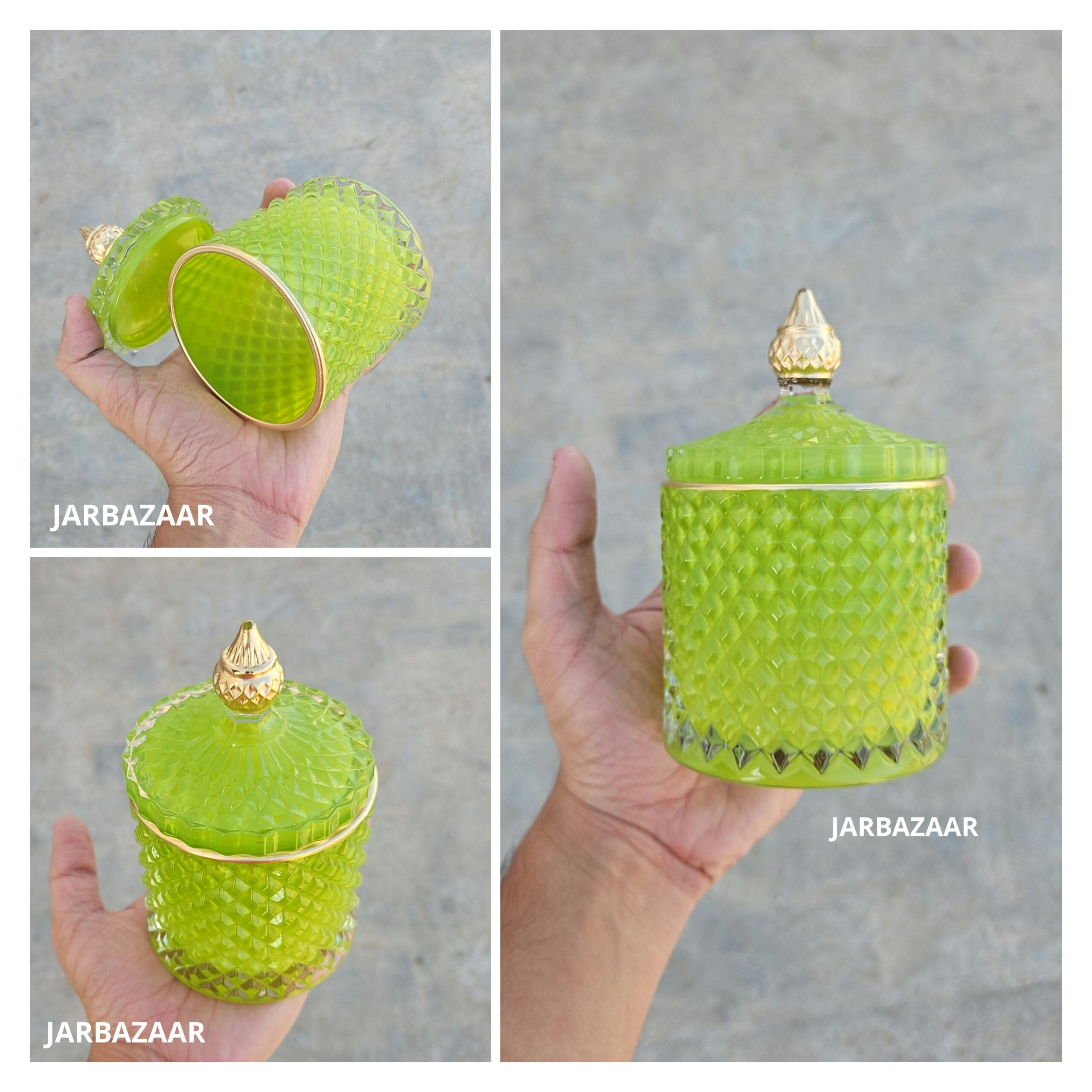 200 Gram Crystal Candle Jar