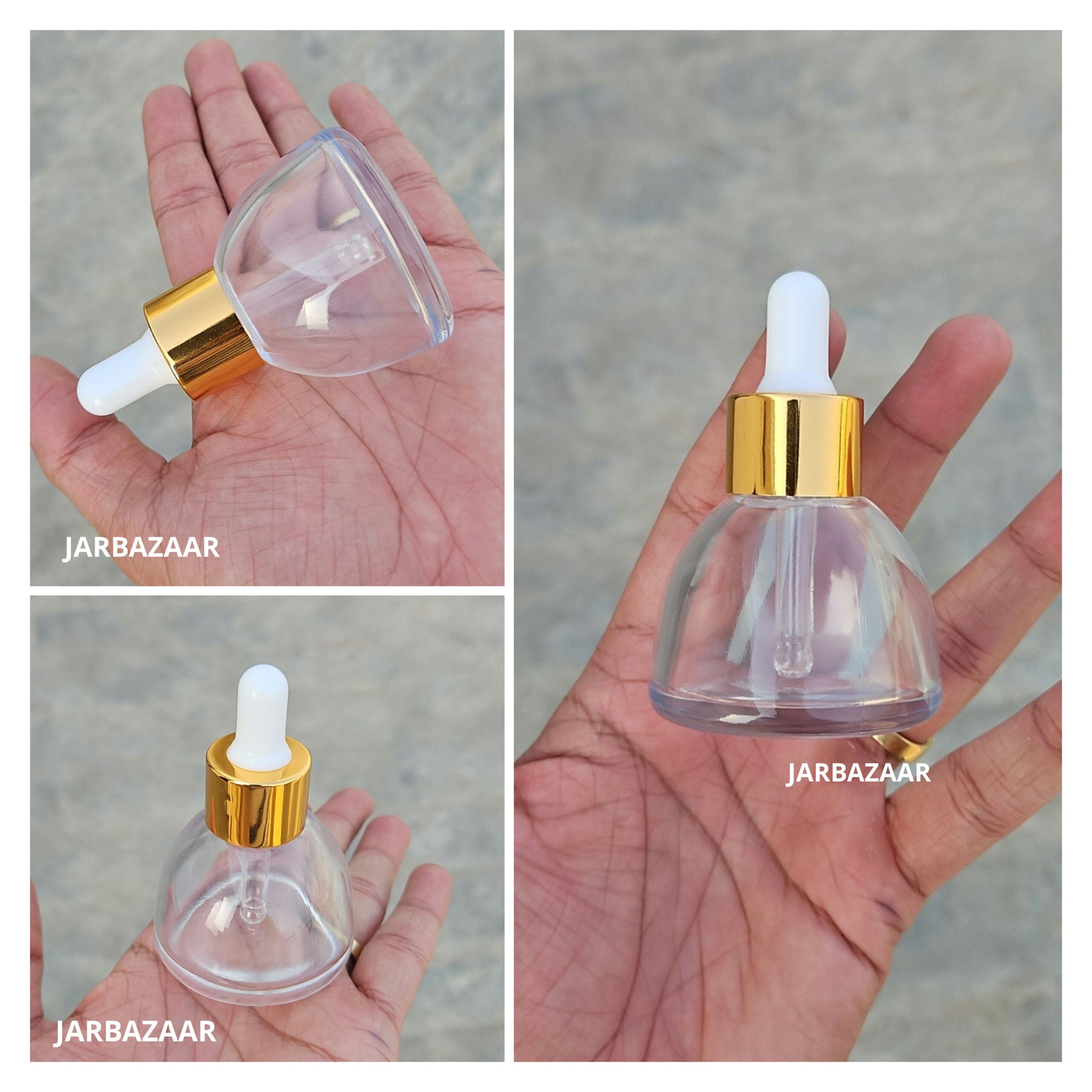 30 ML Conical Clear Glass Dropper Bottle