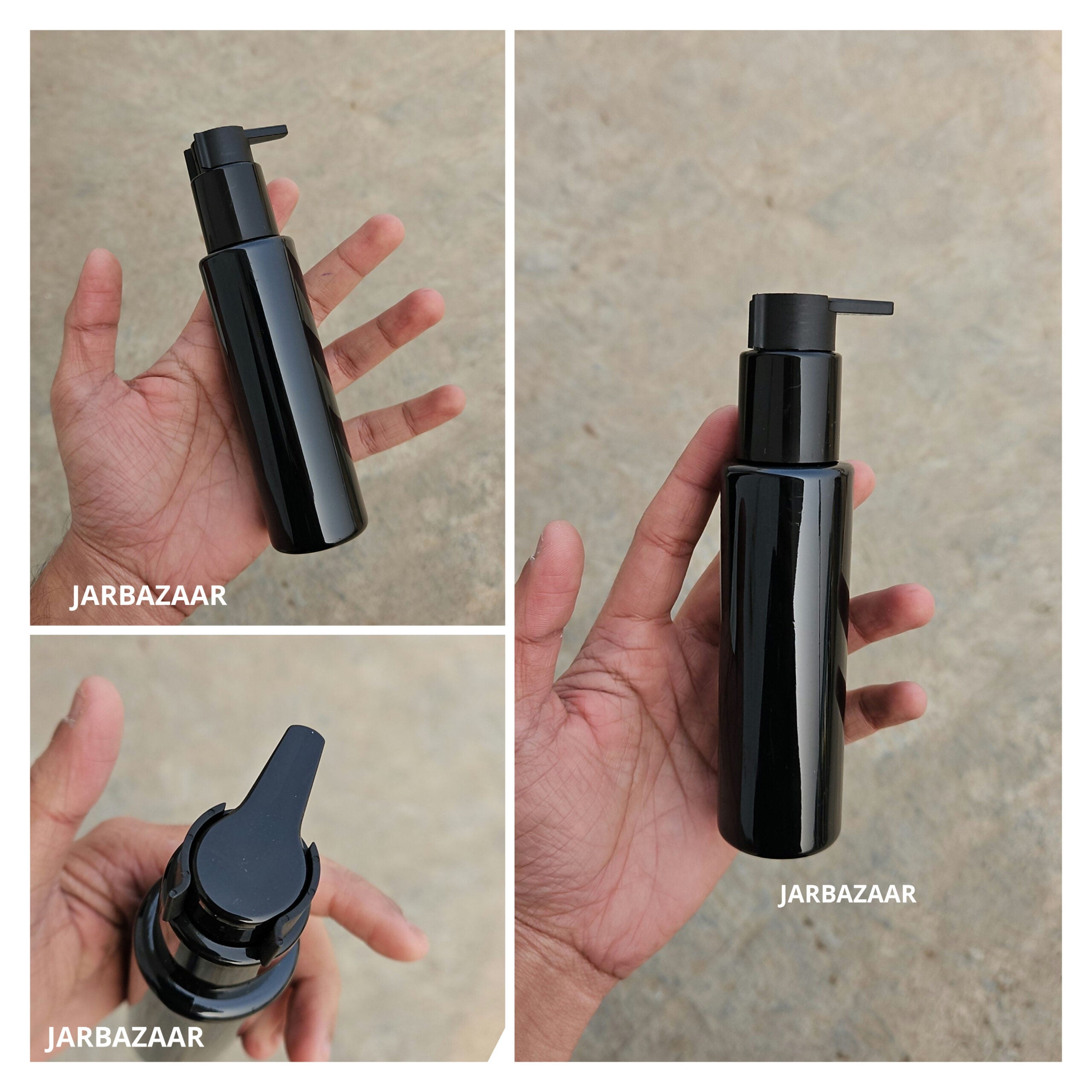 100 ML Black Pet Bottle (With Beak Dispenser)