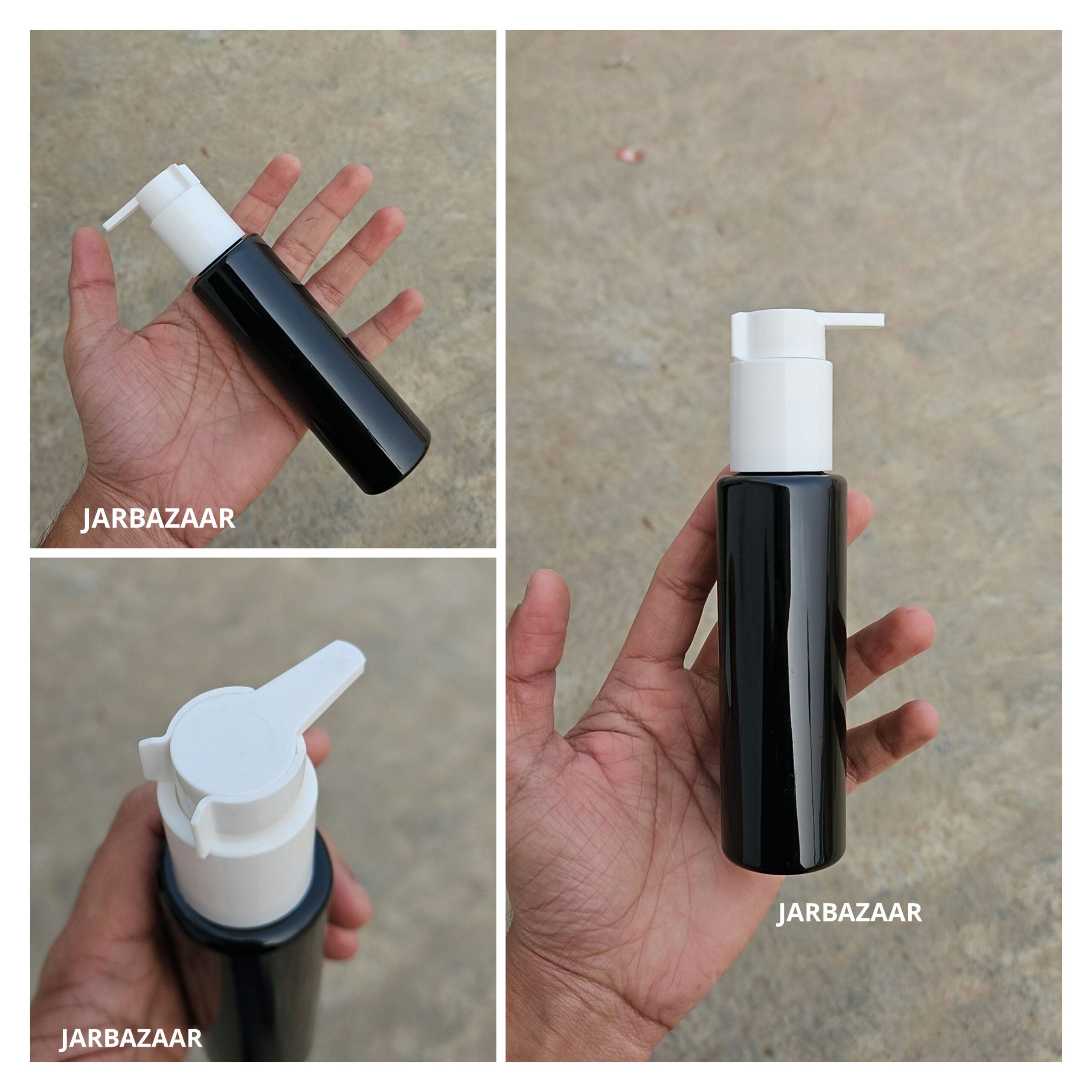 100 ML Black Pet Bottle (With Beak Dispenser)