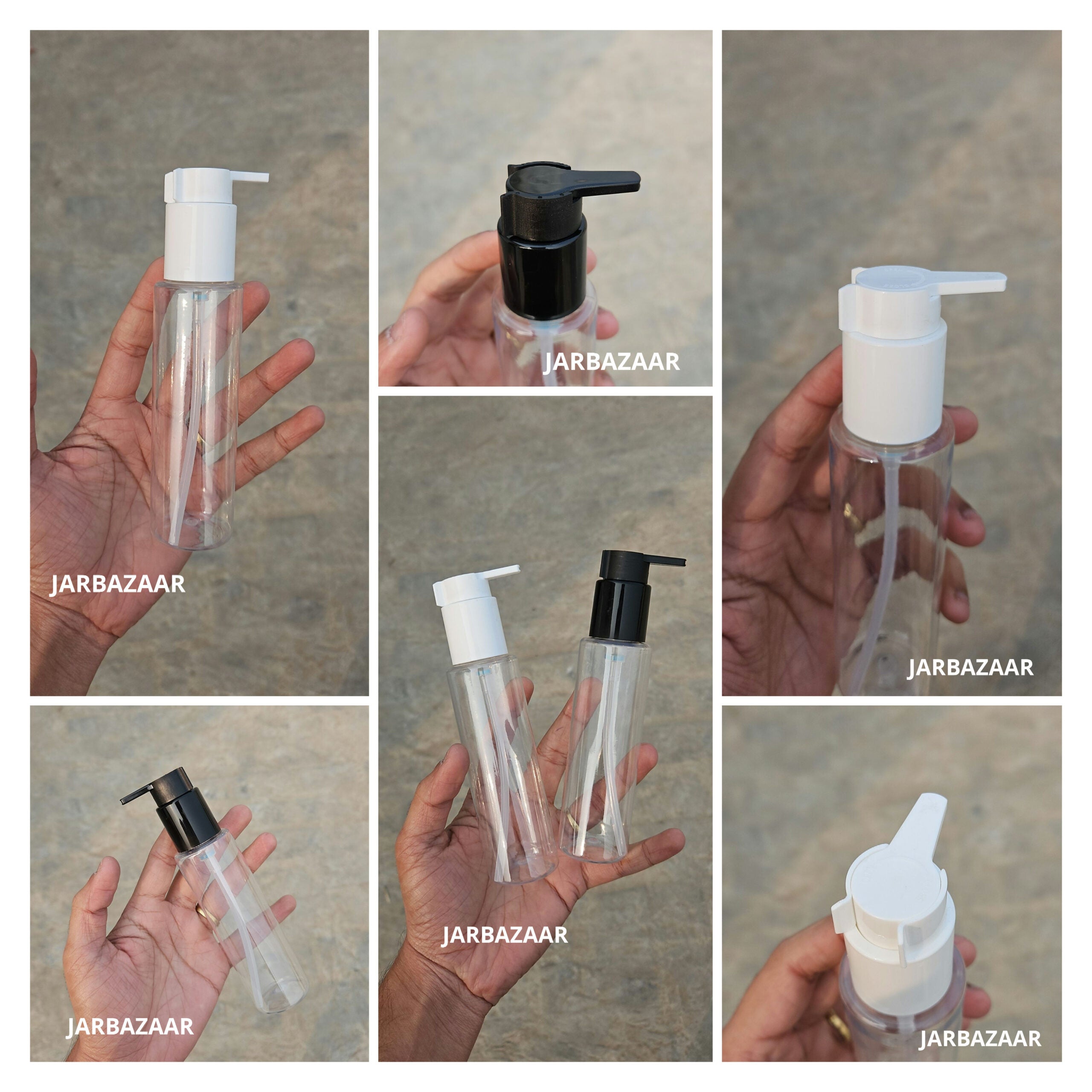 100 ML Transparent Pet Bottle (With Beak Dispenser)