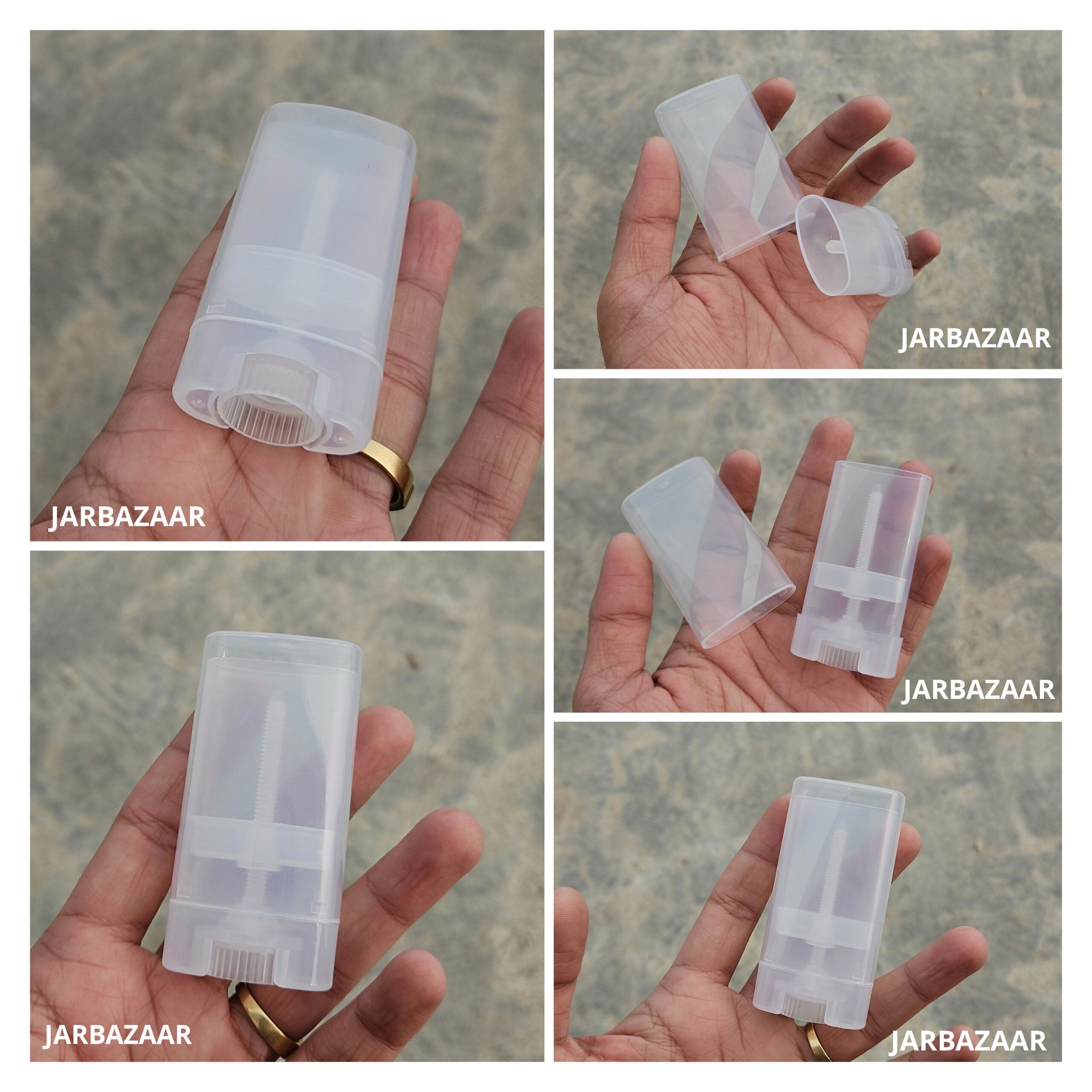 15 Gram Transparent Stick Container