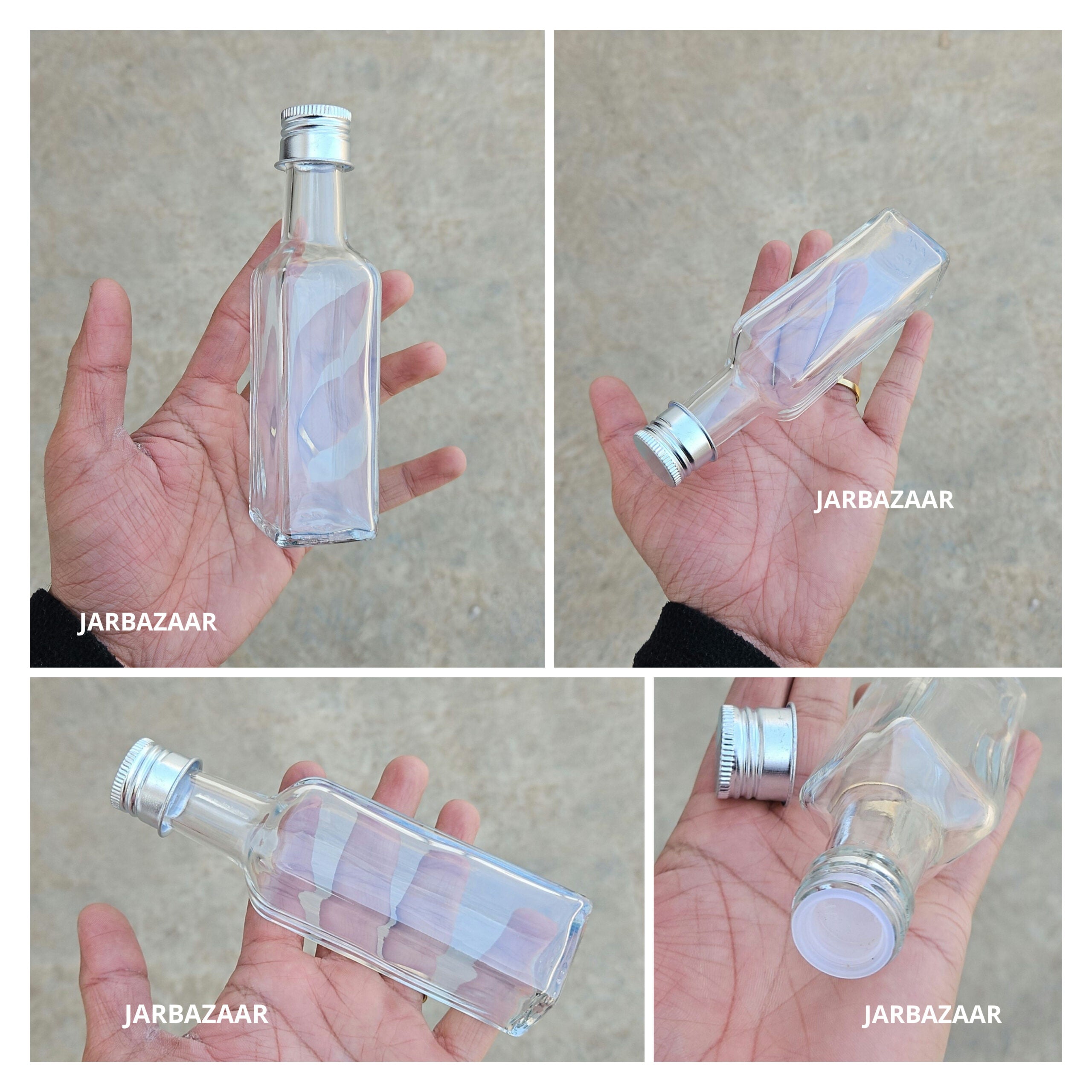 100 ML Square Glass Oil Bottle