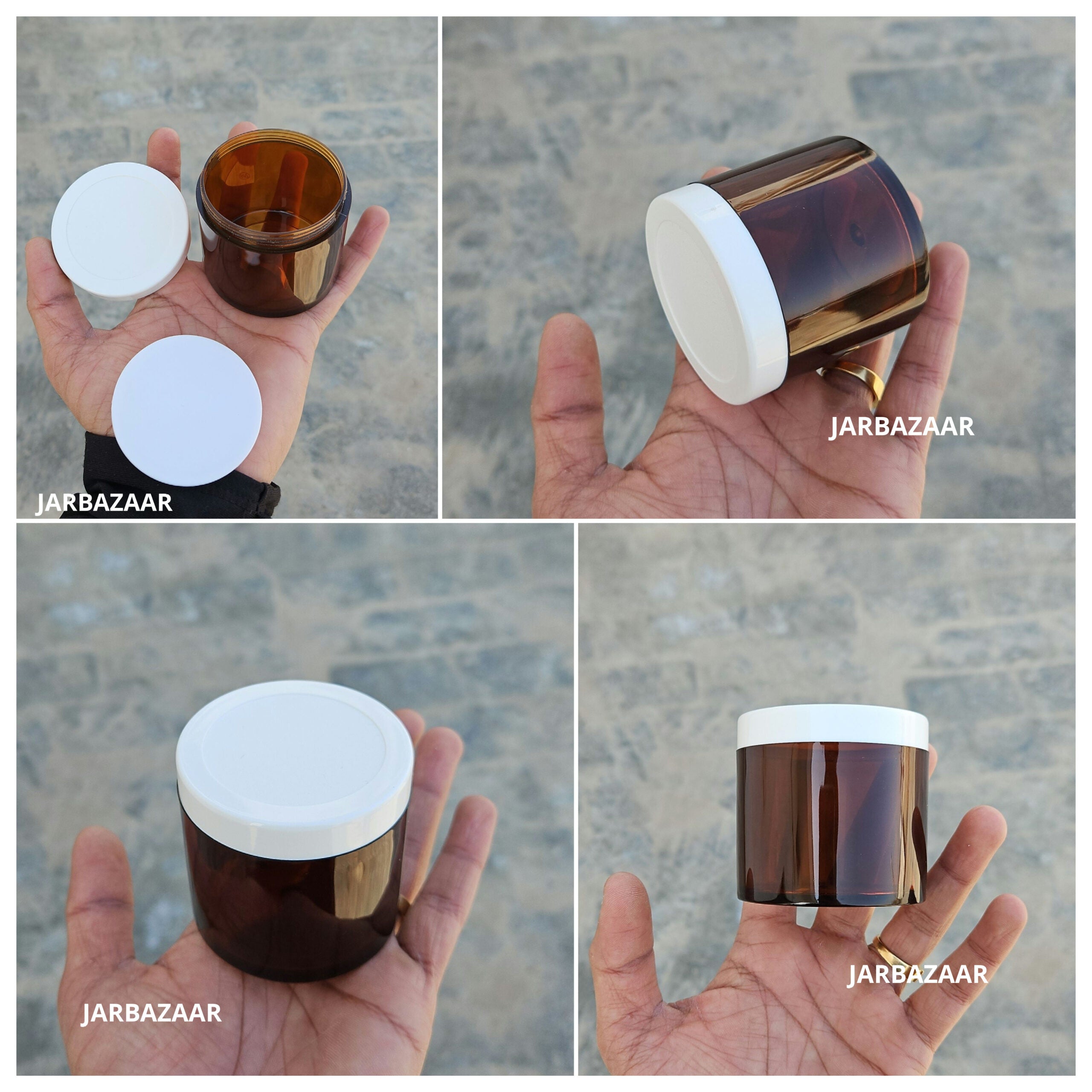 100 Gram Amber Acrylic Sanjar