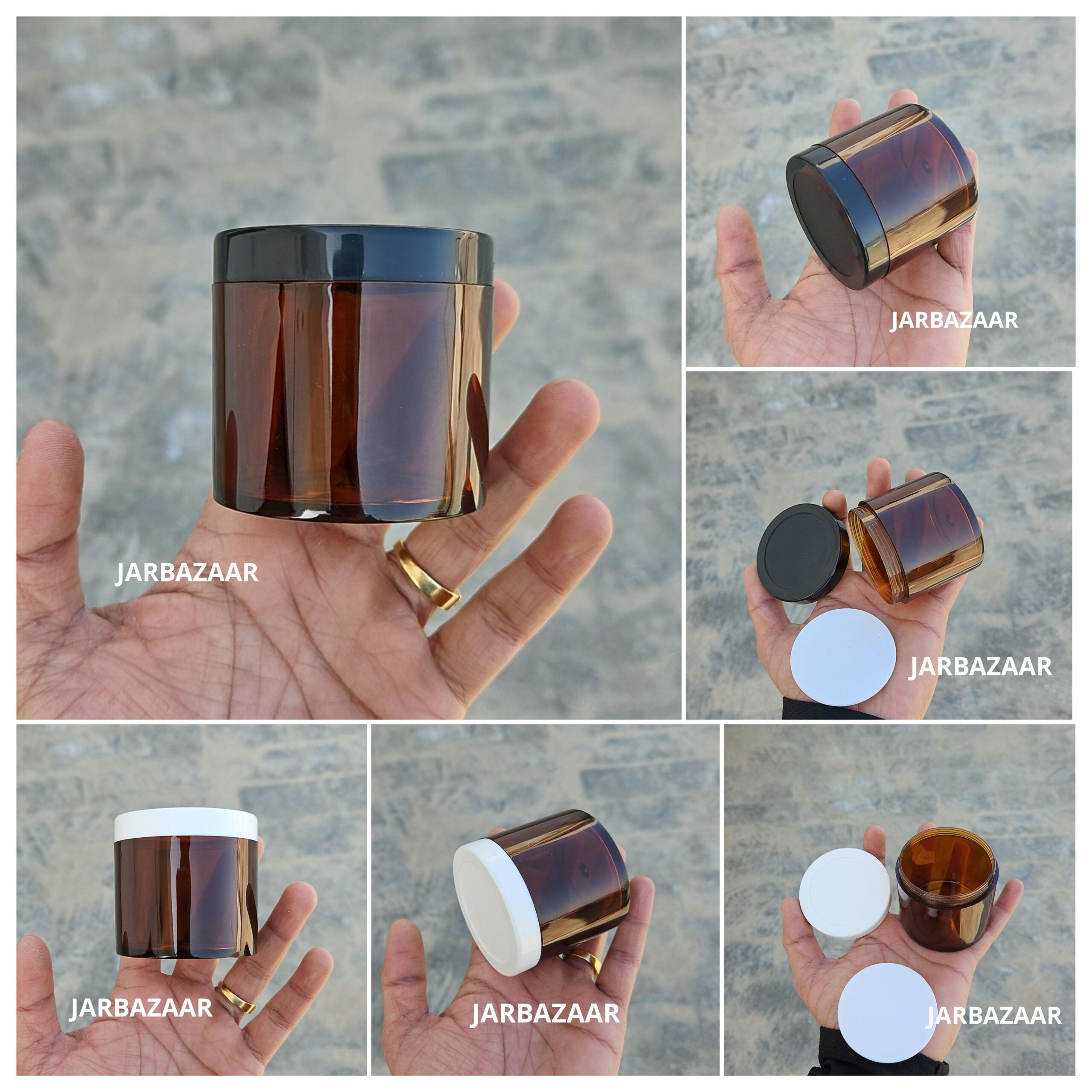 100 Gram Amber Acrylic Sanjar