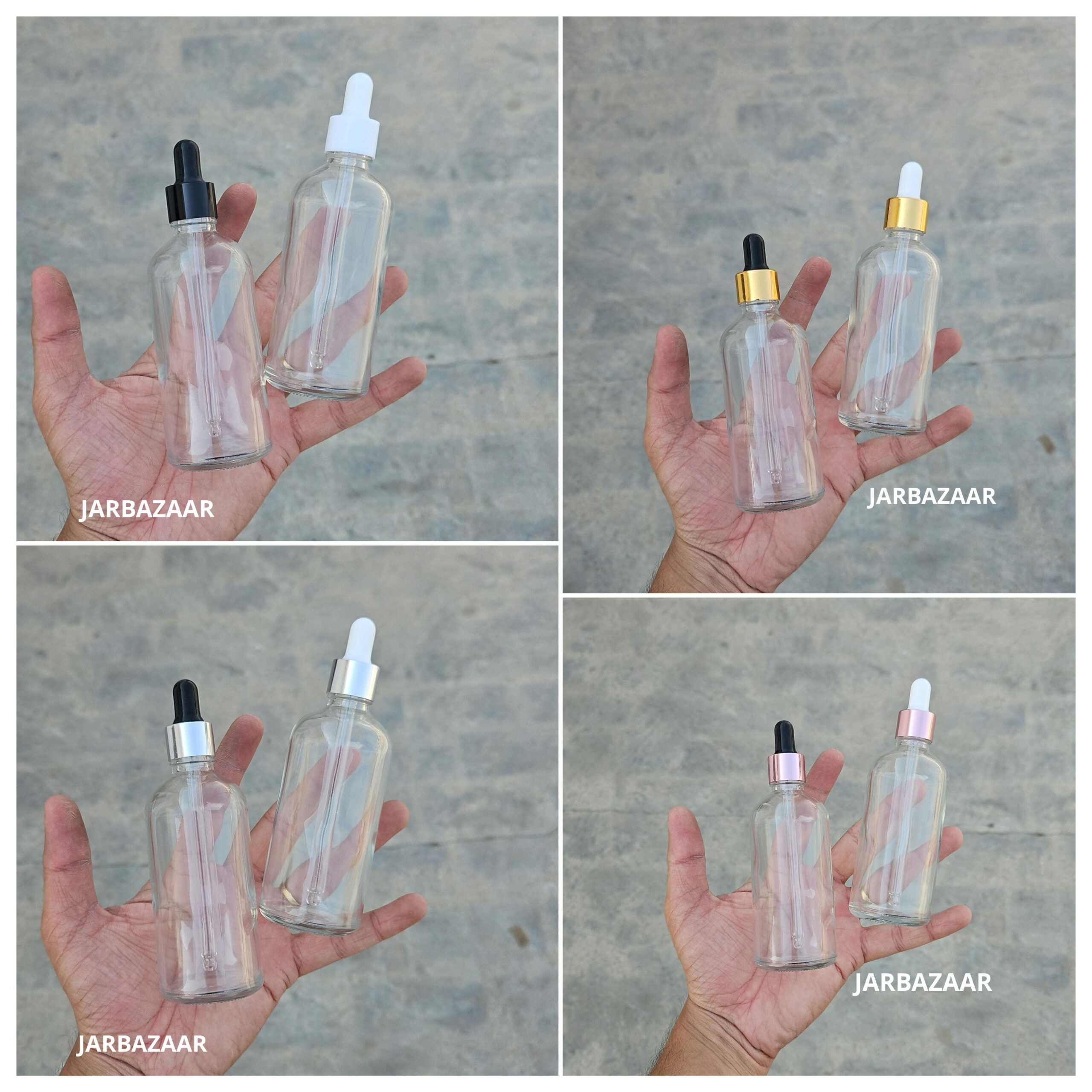 100 ML Transparent Dropper Bottle