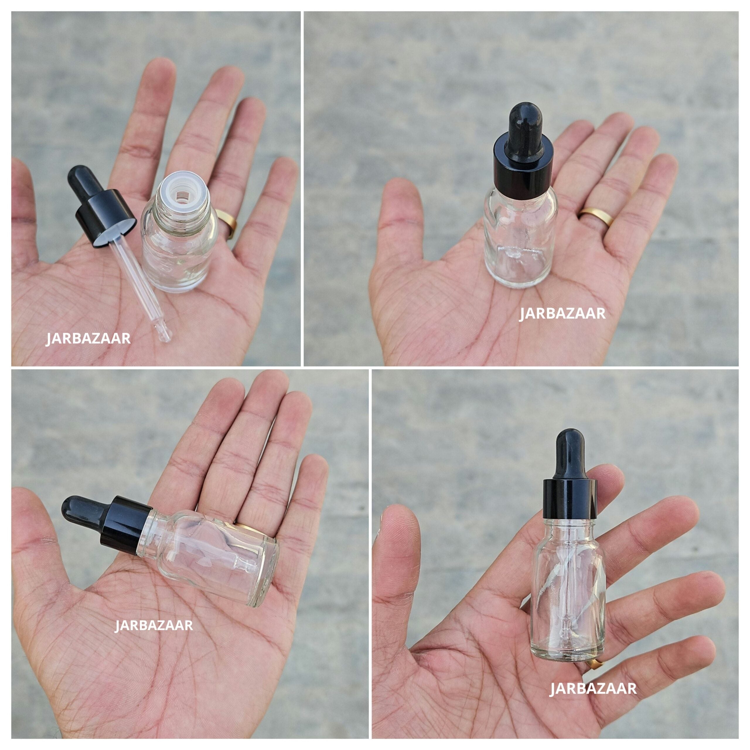 15 ML Transparent Dropper Bottle