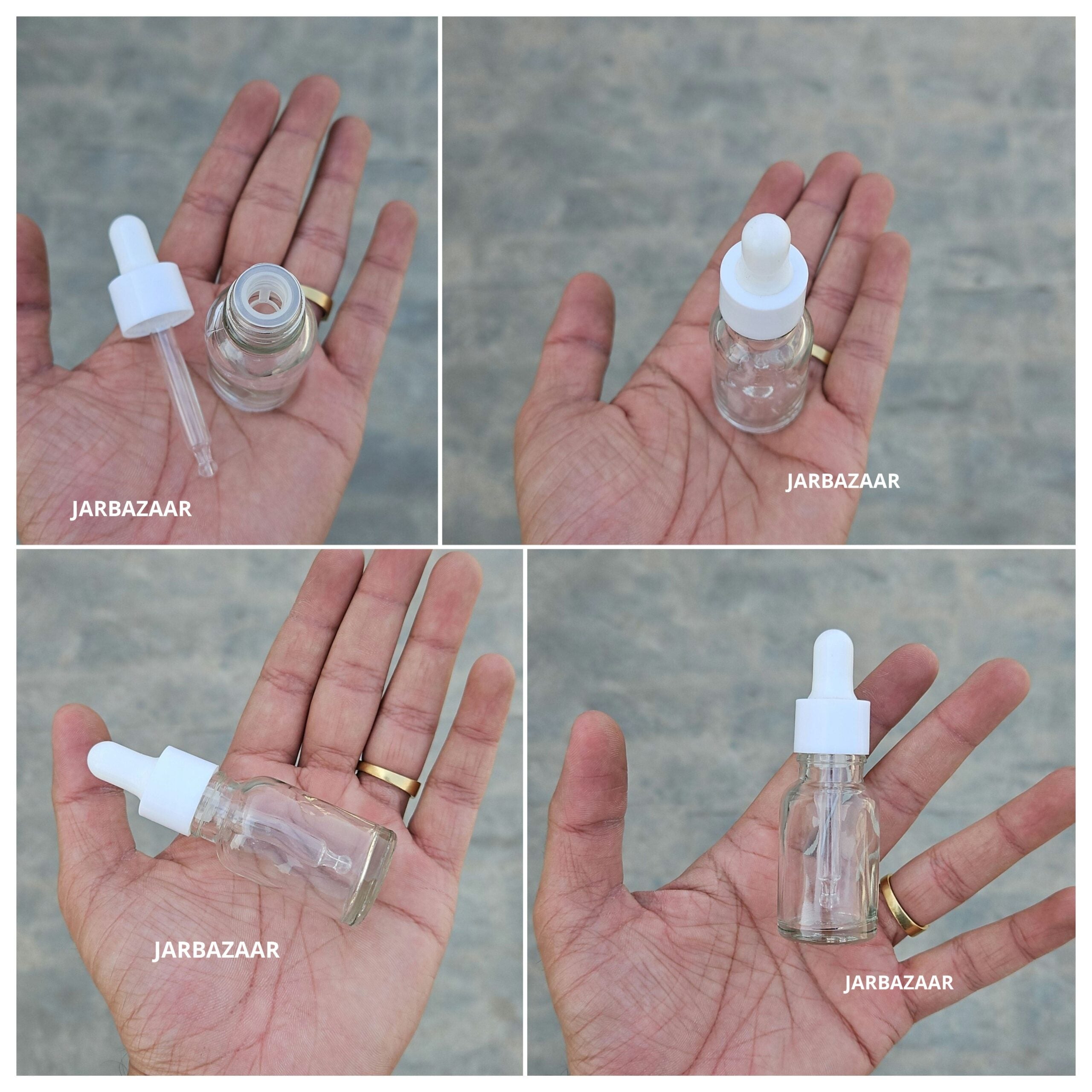 15 ML Transparent Dropper Bottle