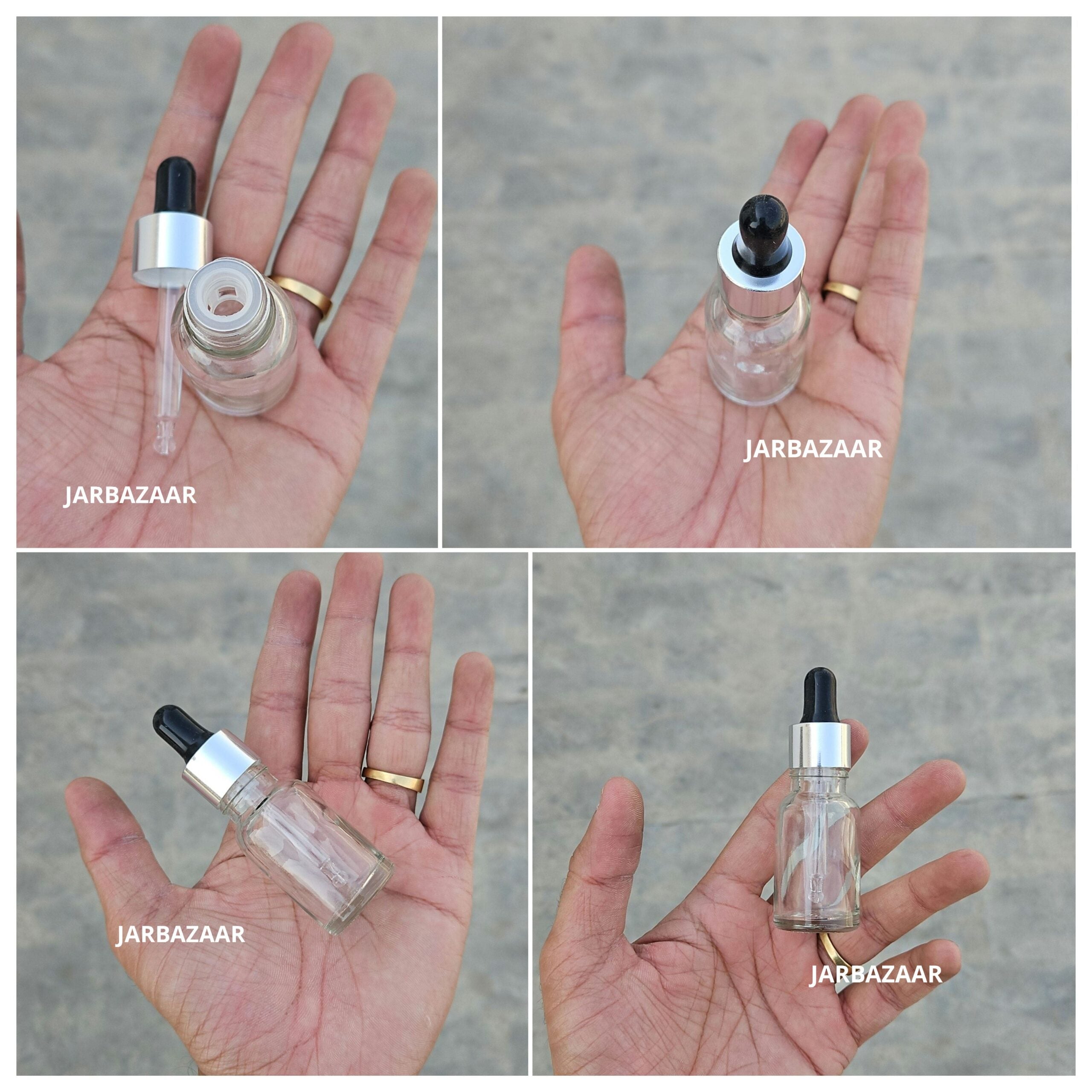 15 ML Transparent Dropper Bottle