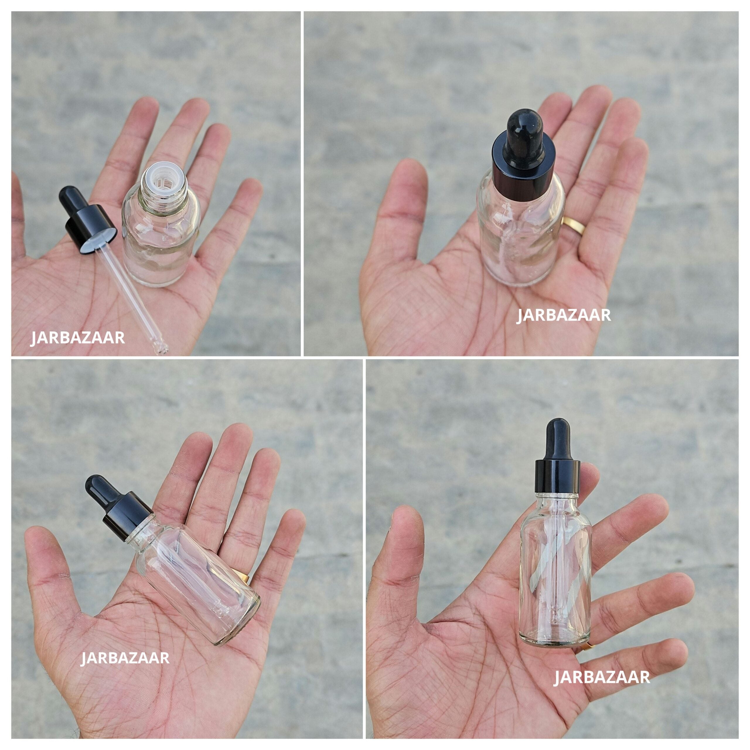 30 ML Transparent Dropper Bottle