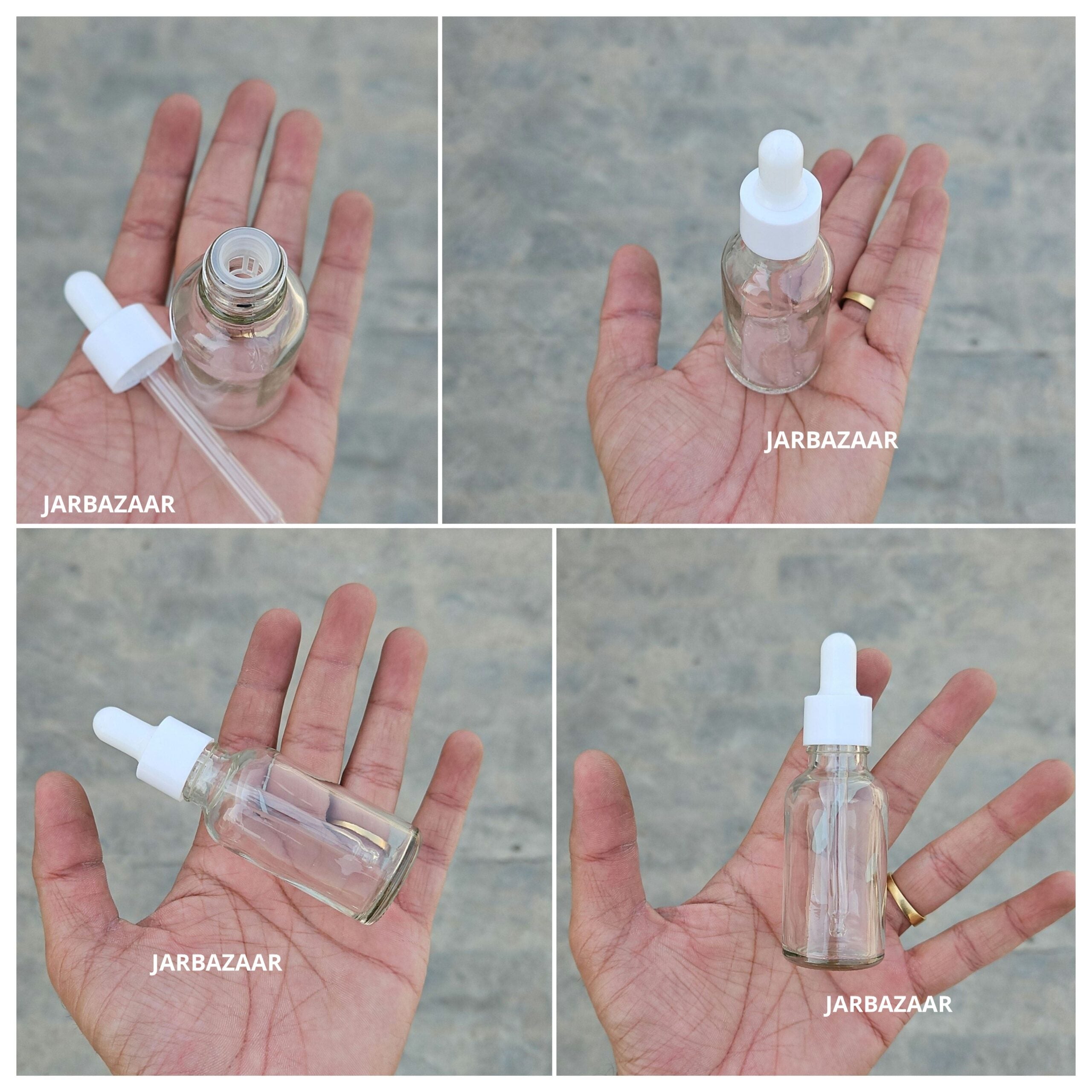 30 ML Transparent Dropper Bottle