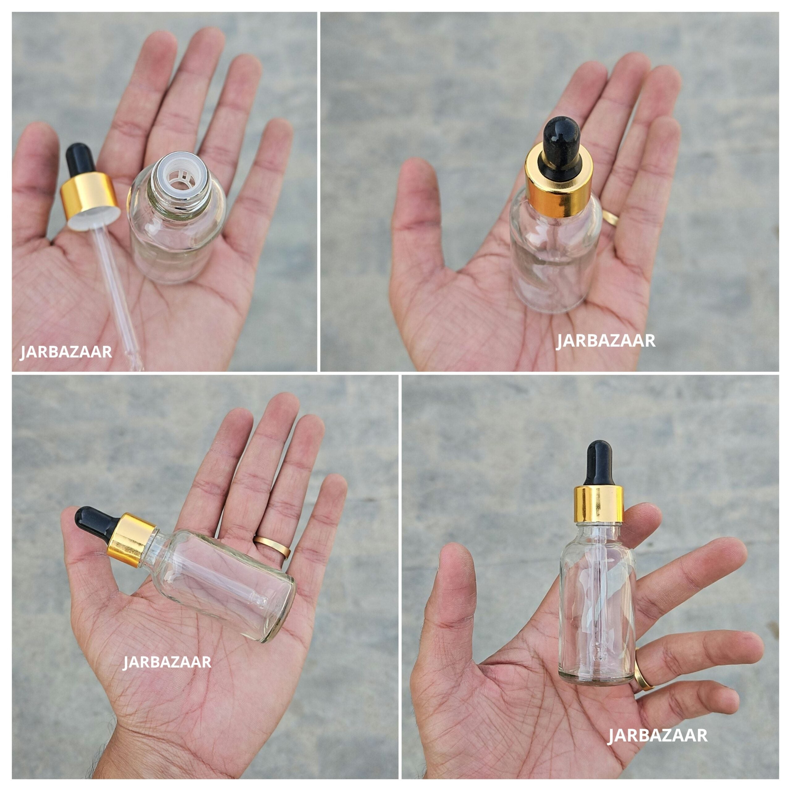 30 ML Transparent Dropper Bottle