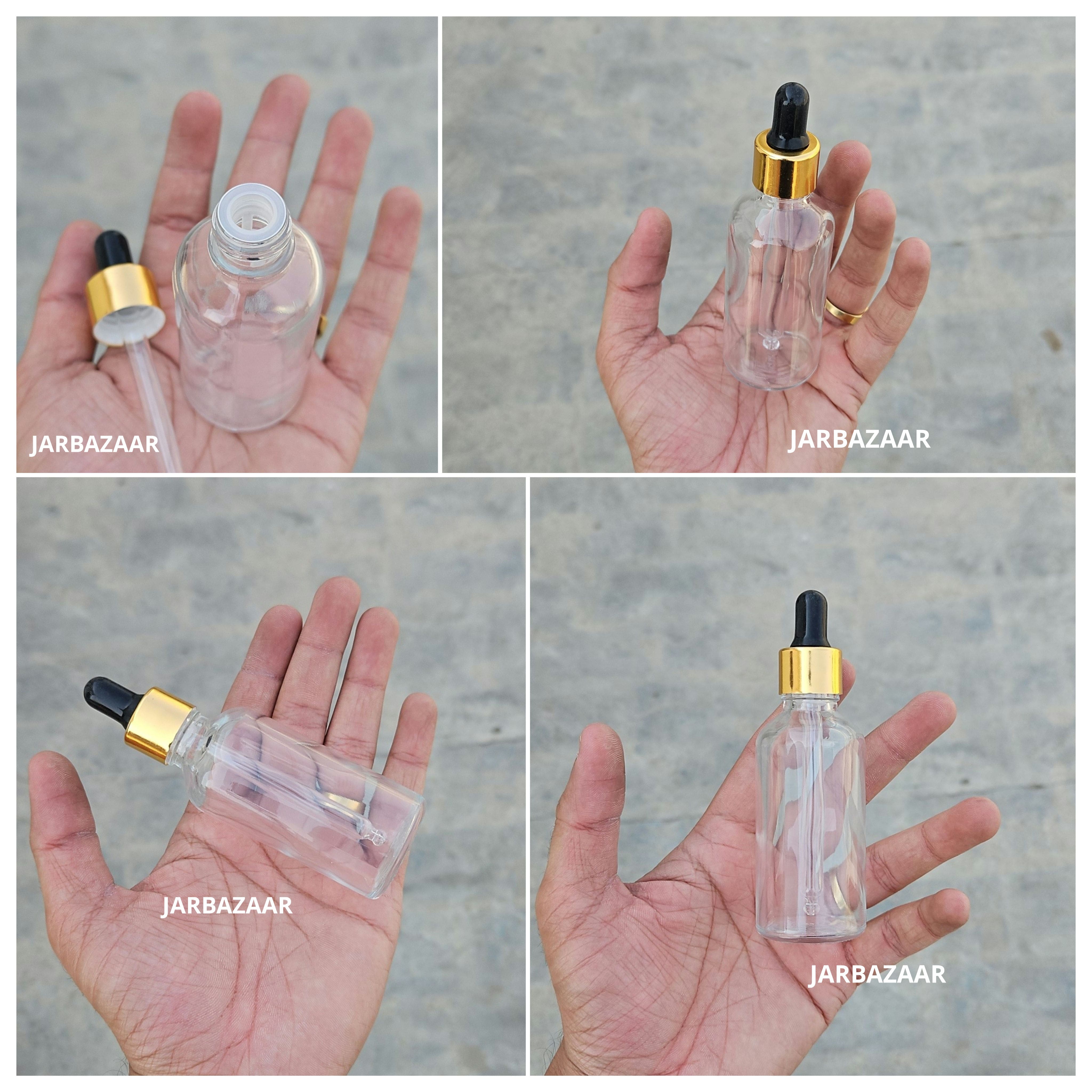 50 ML Transparent Dropper Bottle