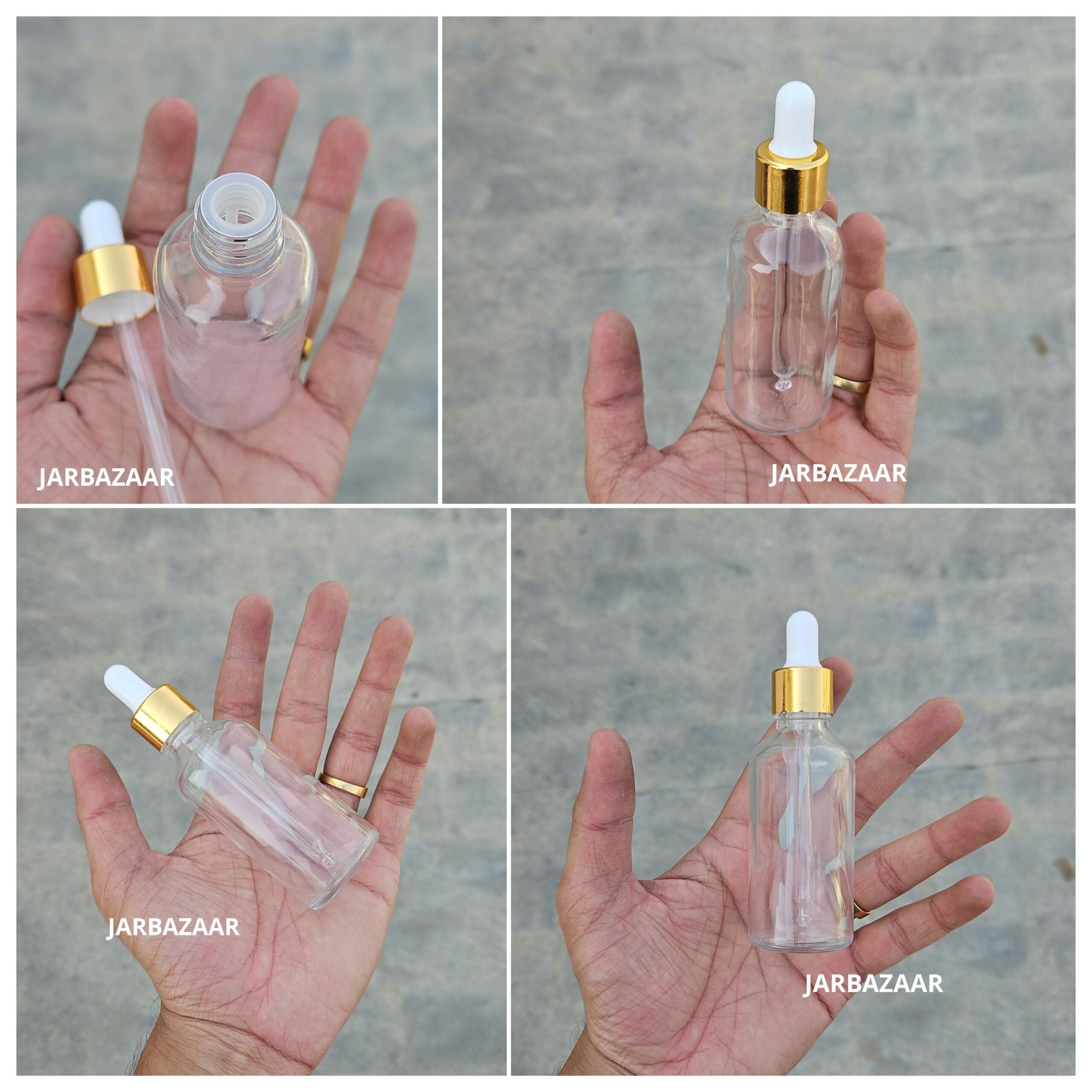 50 ML Transparent Dropper Bottle