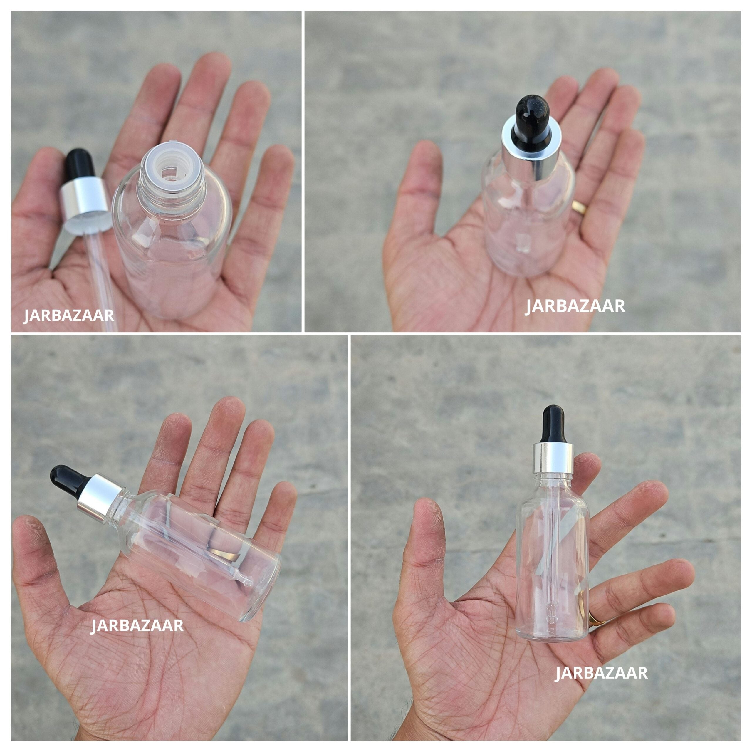 50 ML Transparent Dropper Bottle