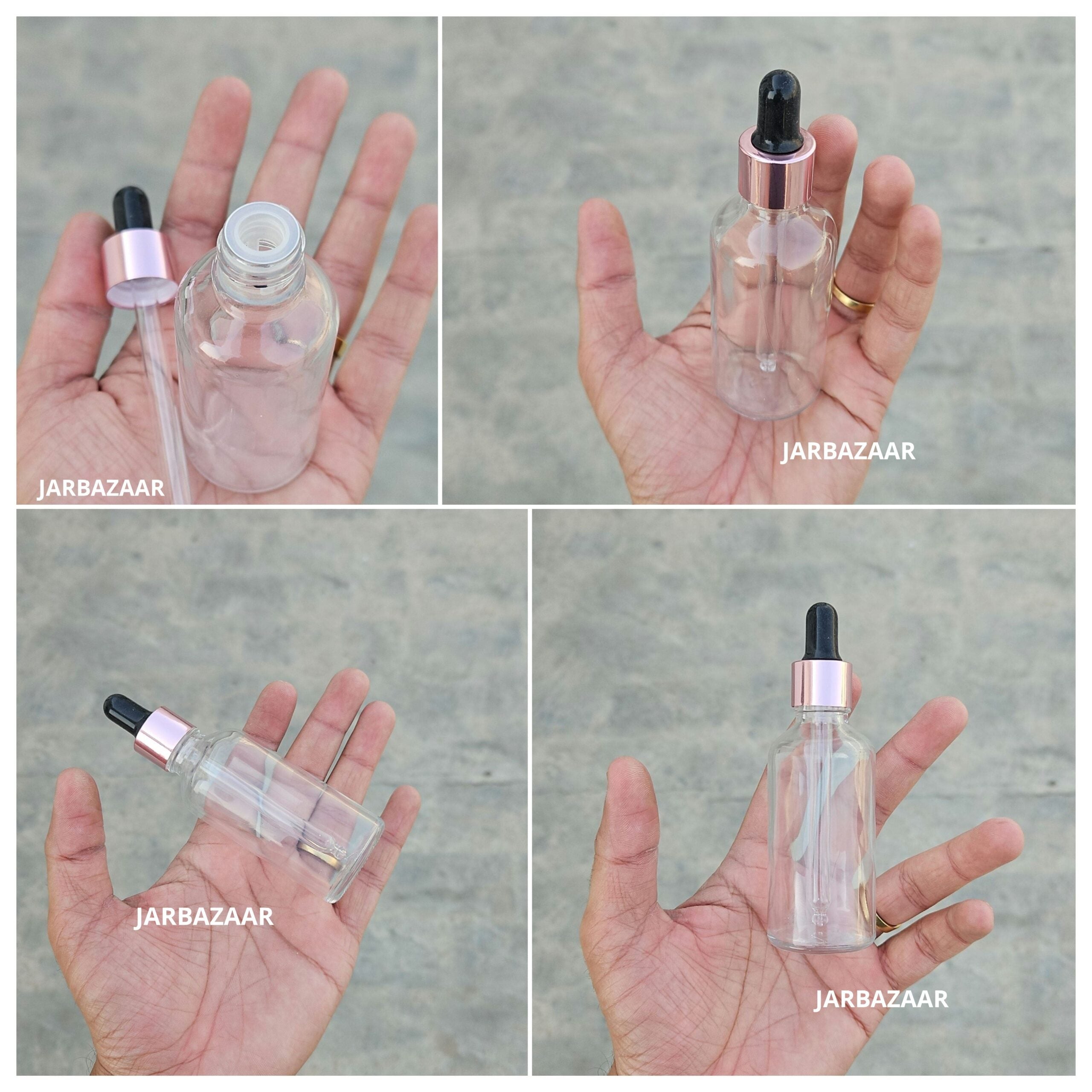 50 ML Transparent Dropper Bottle