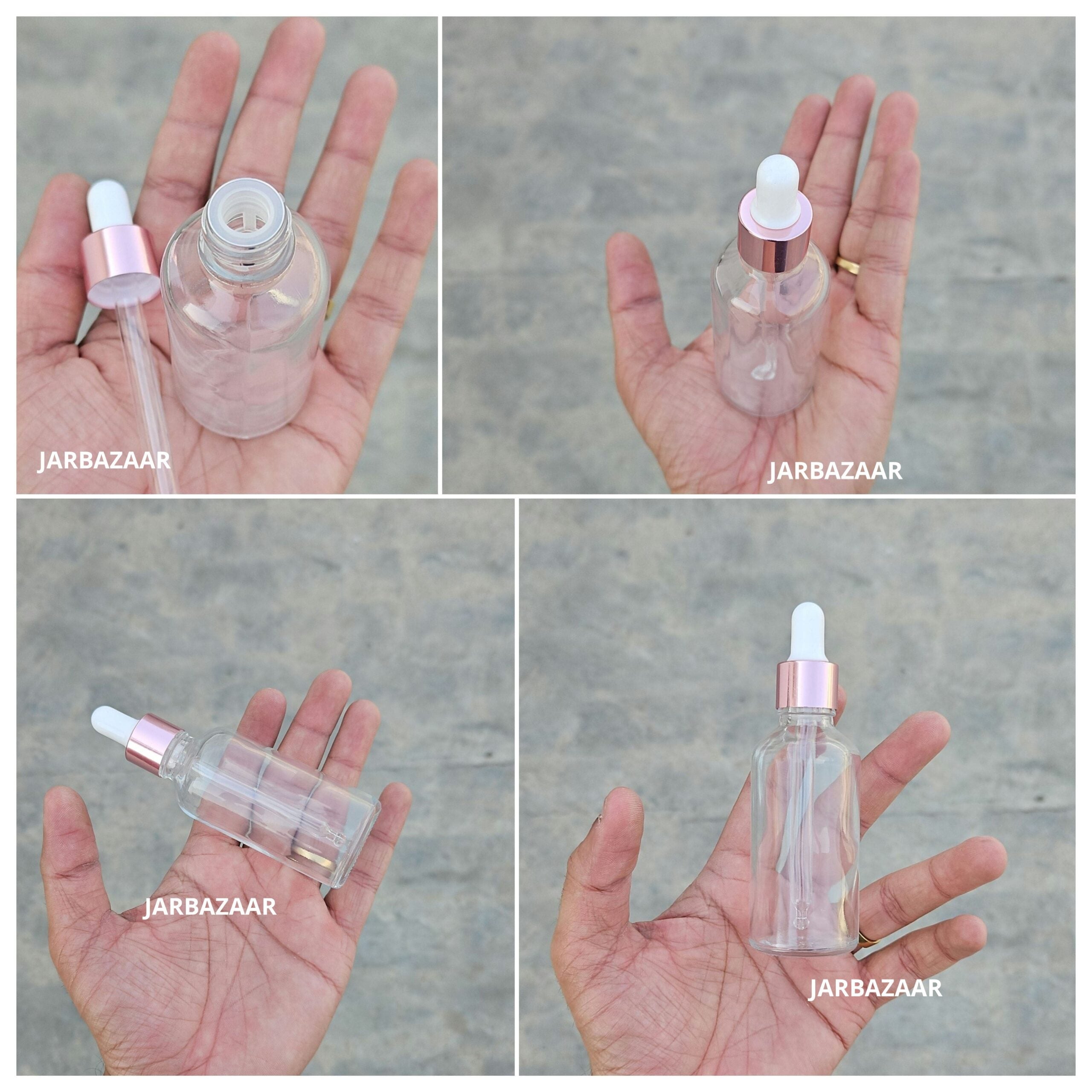 50 ML Transparent Dropper Bottle
