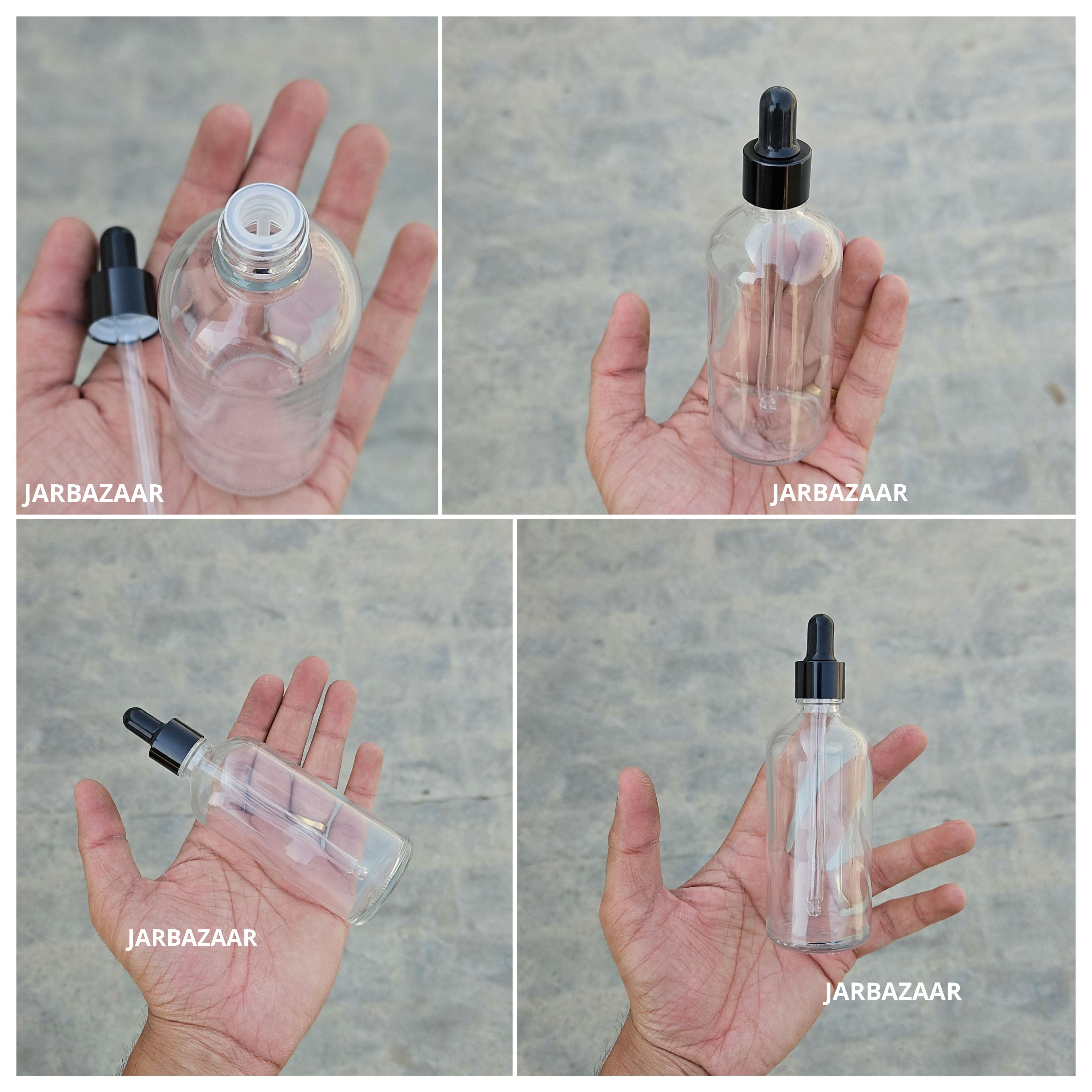 100 ML Transparent Dropper Bottle