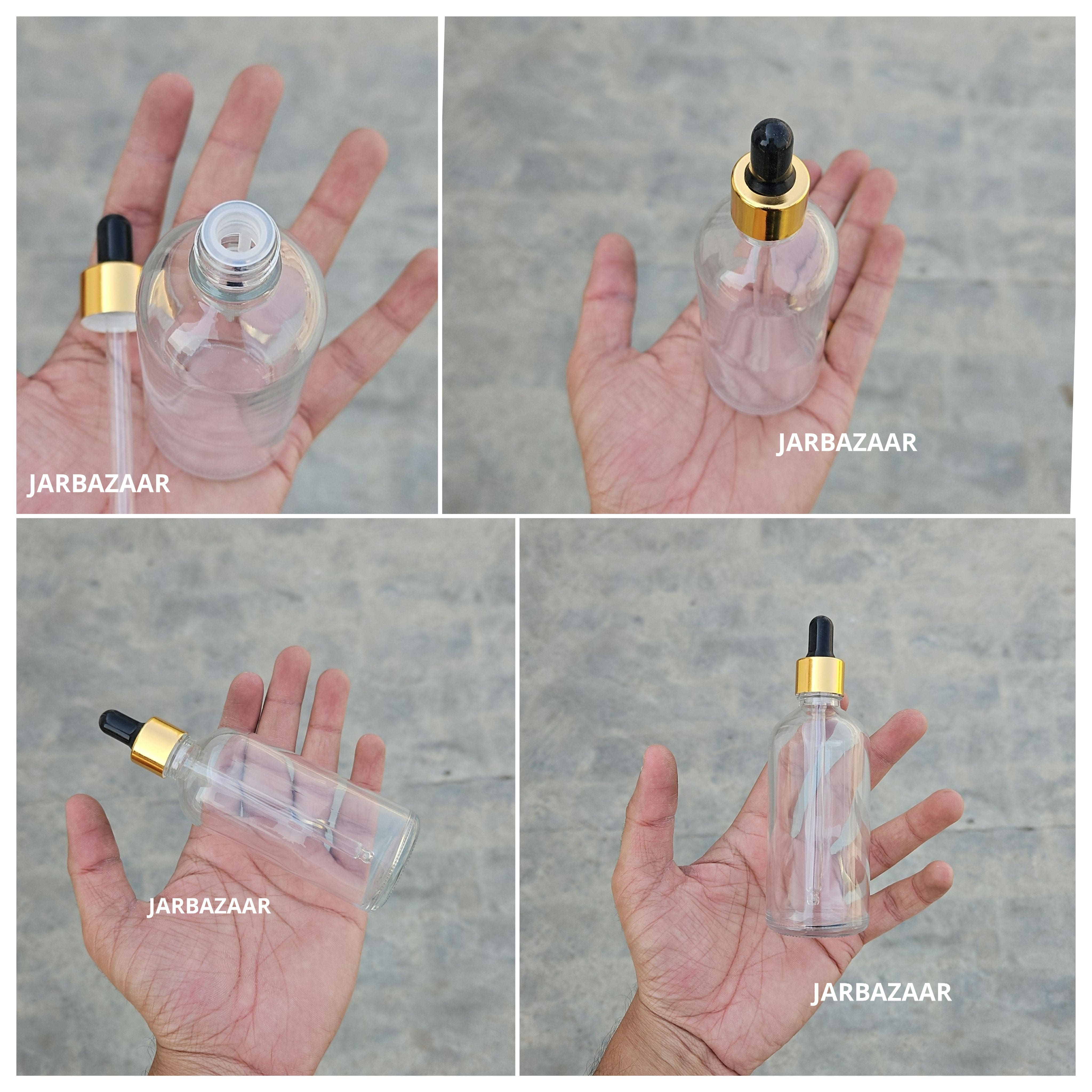 100 ML Transparent Dropper Bottle