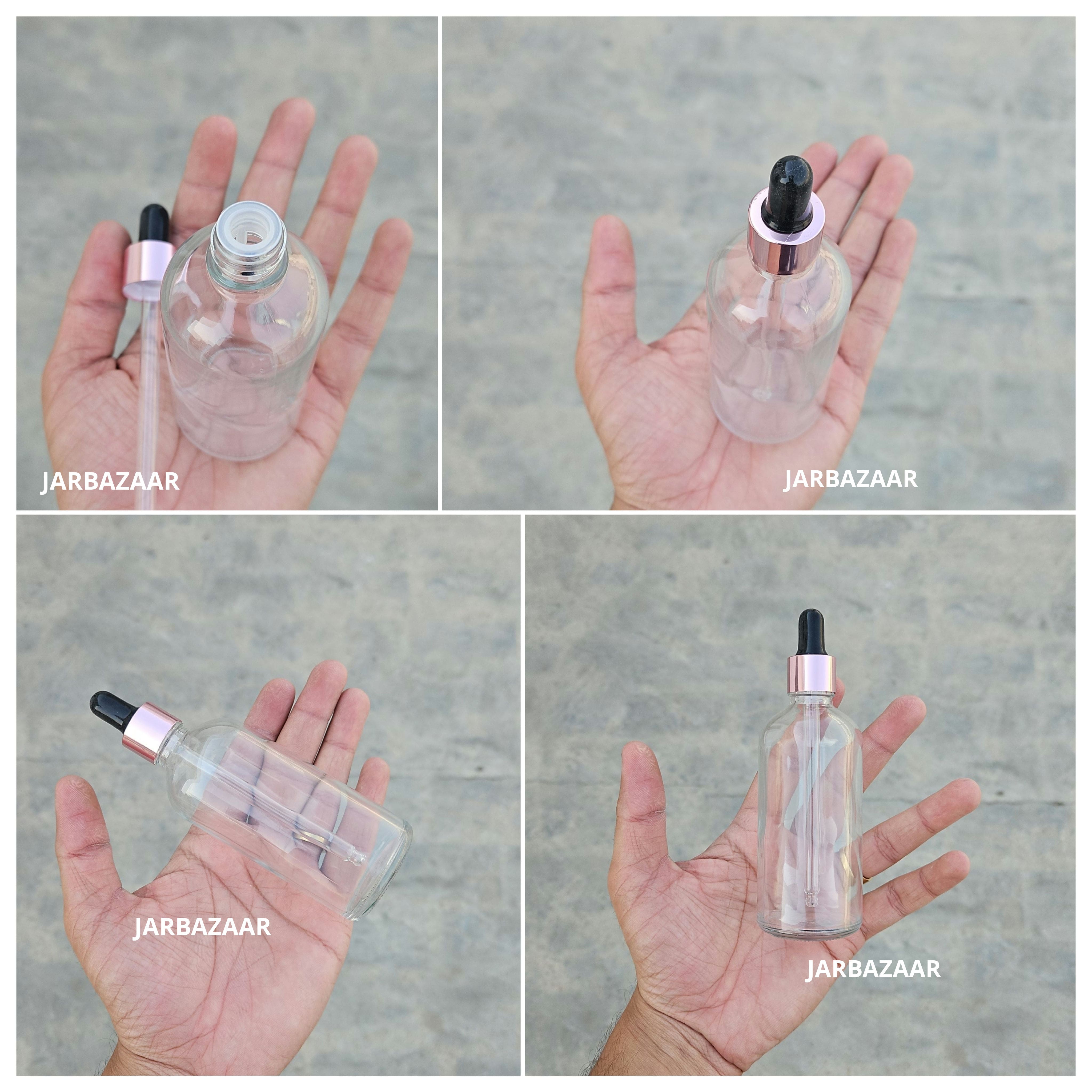 100 ML Transparent Dropper Bottle