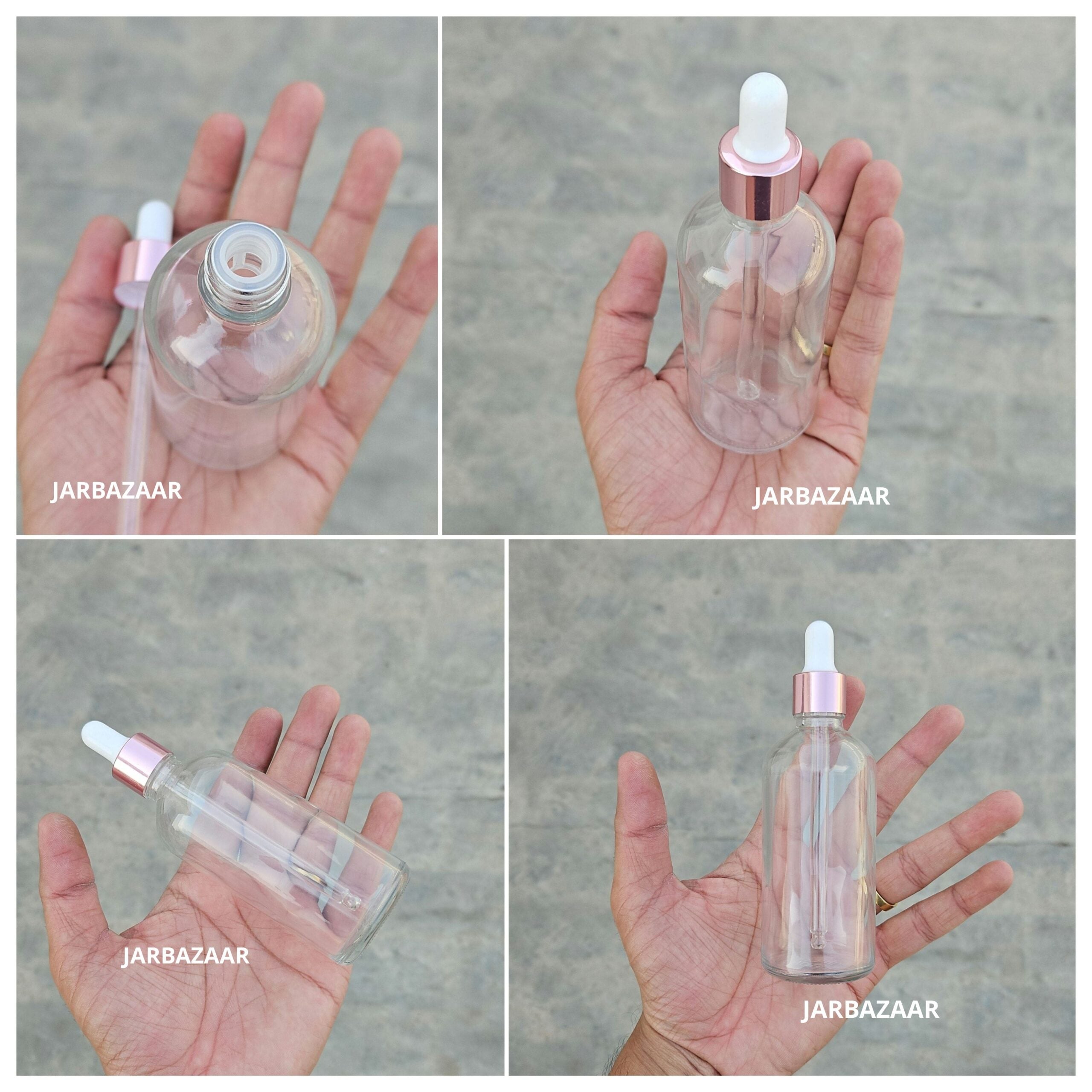 100 ML Transparent Dropper Bottle
