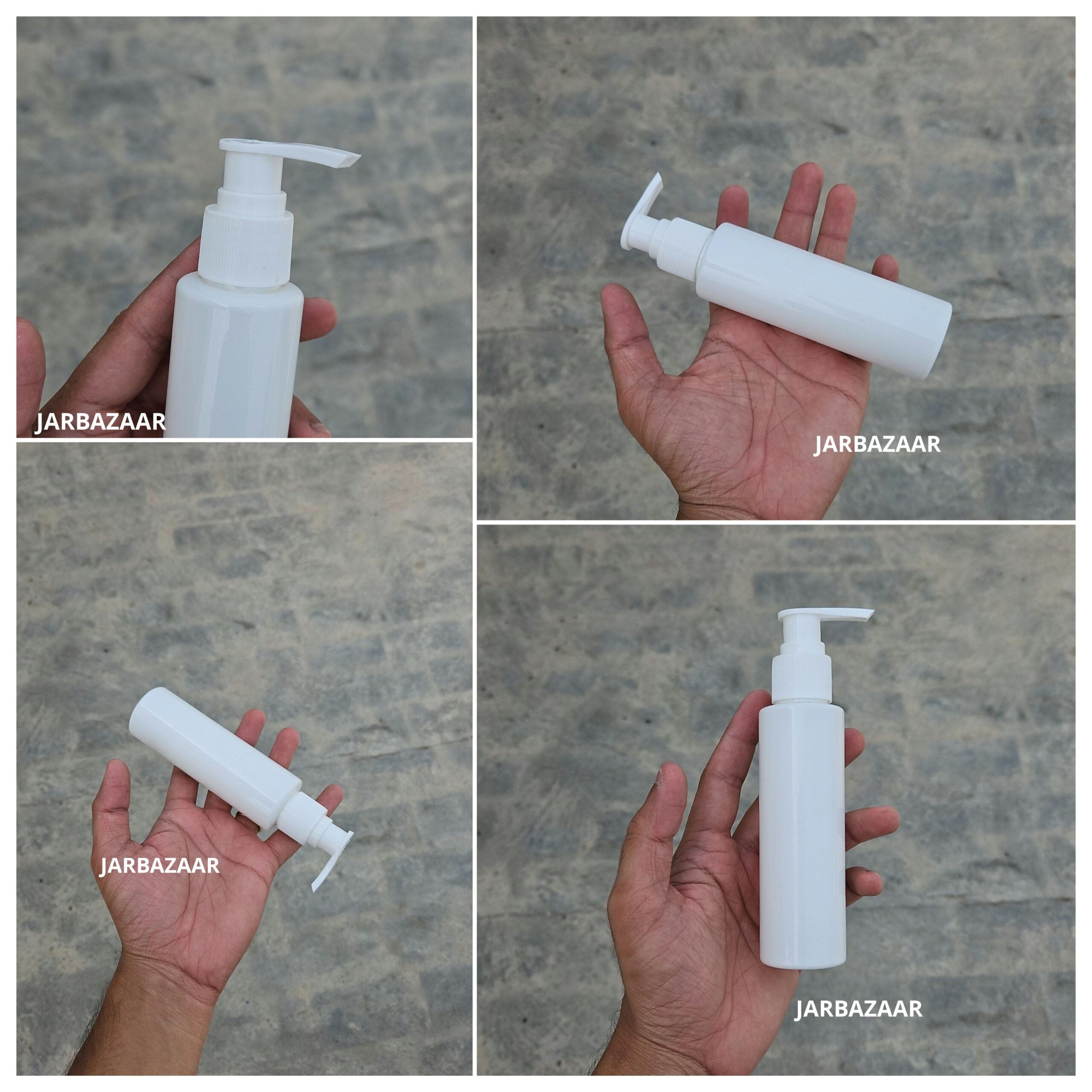 100 ML Sleek White Bottle (With Dispenser Pump)