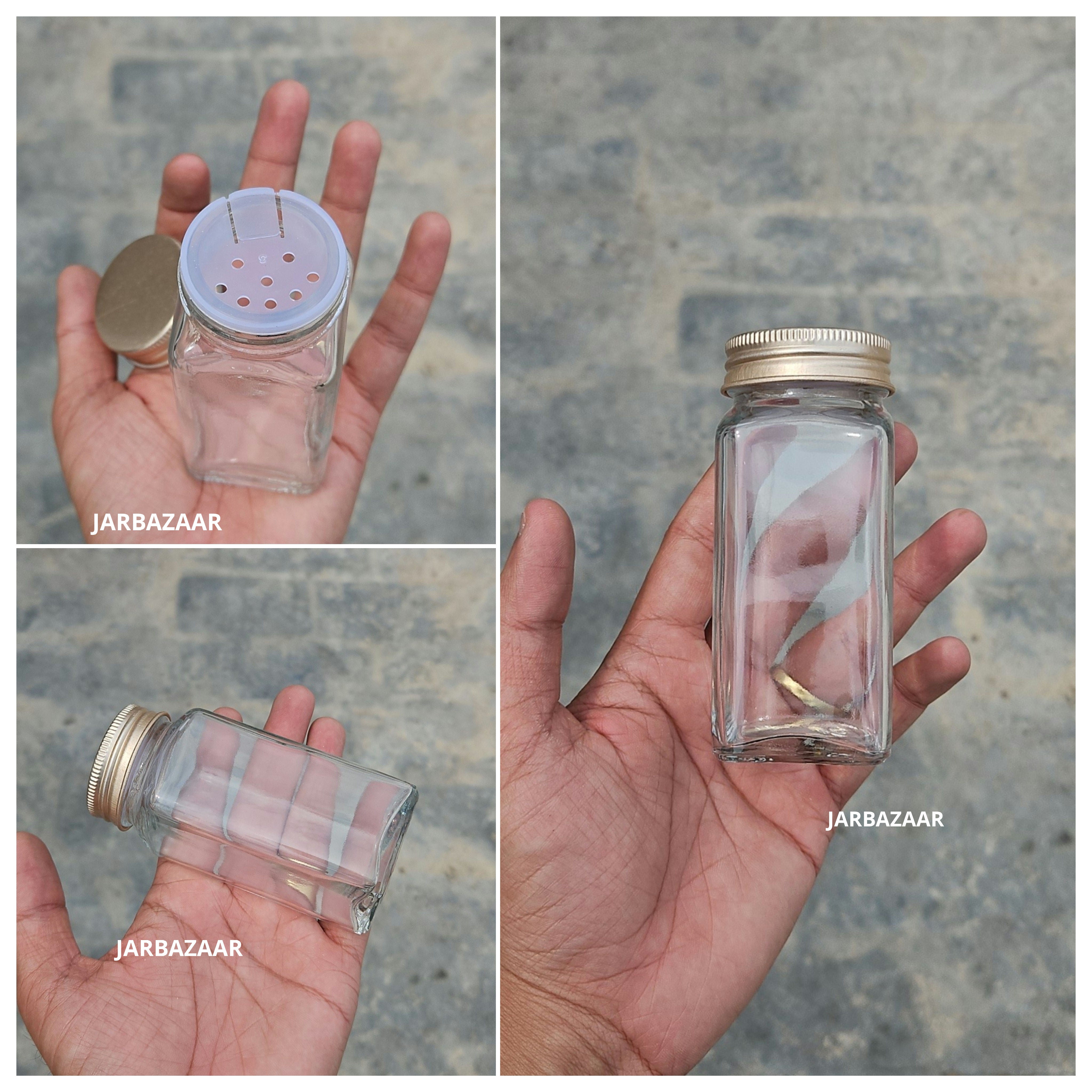 100 ML Square Glass Jar